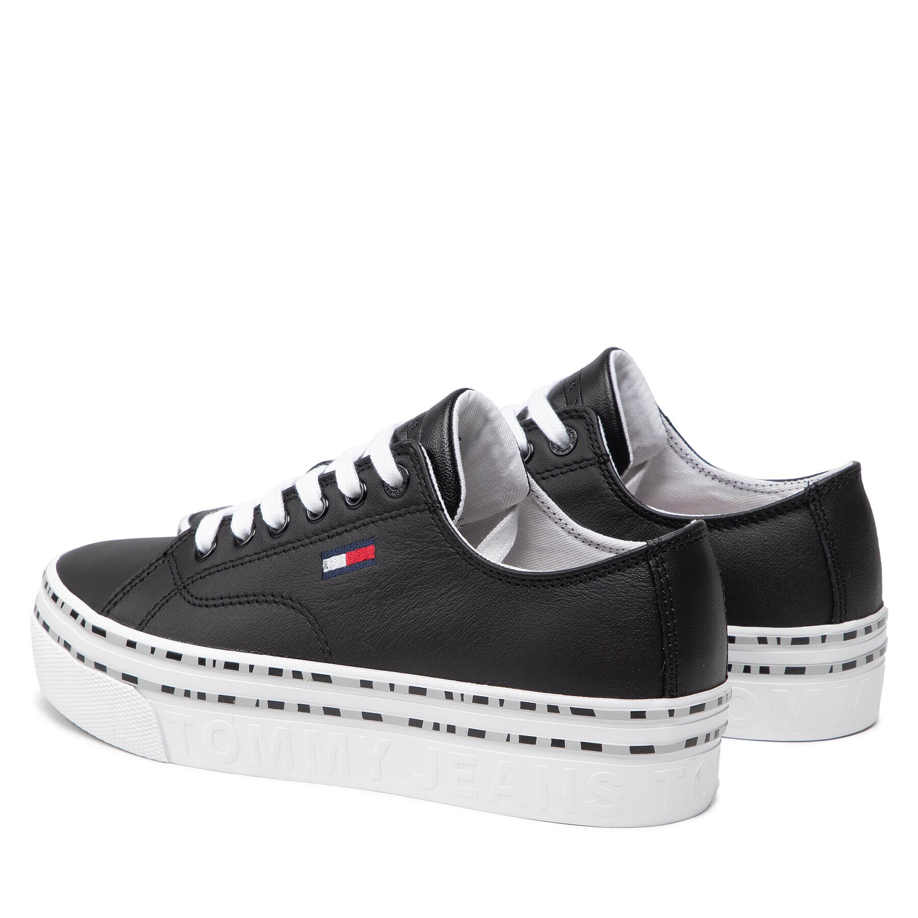 Tommy Jeans Sneakersy Platform Wild Animal Sneaker EN0EN01626 Čierna - Pepit.sk