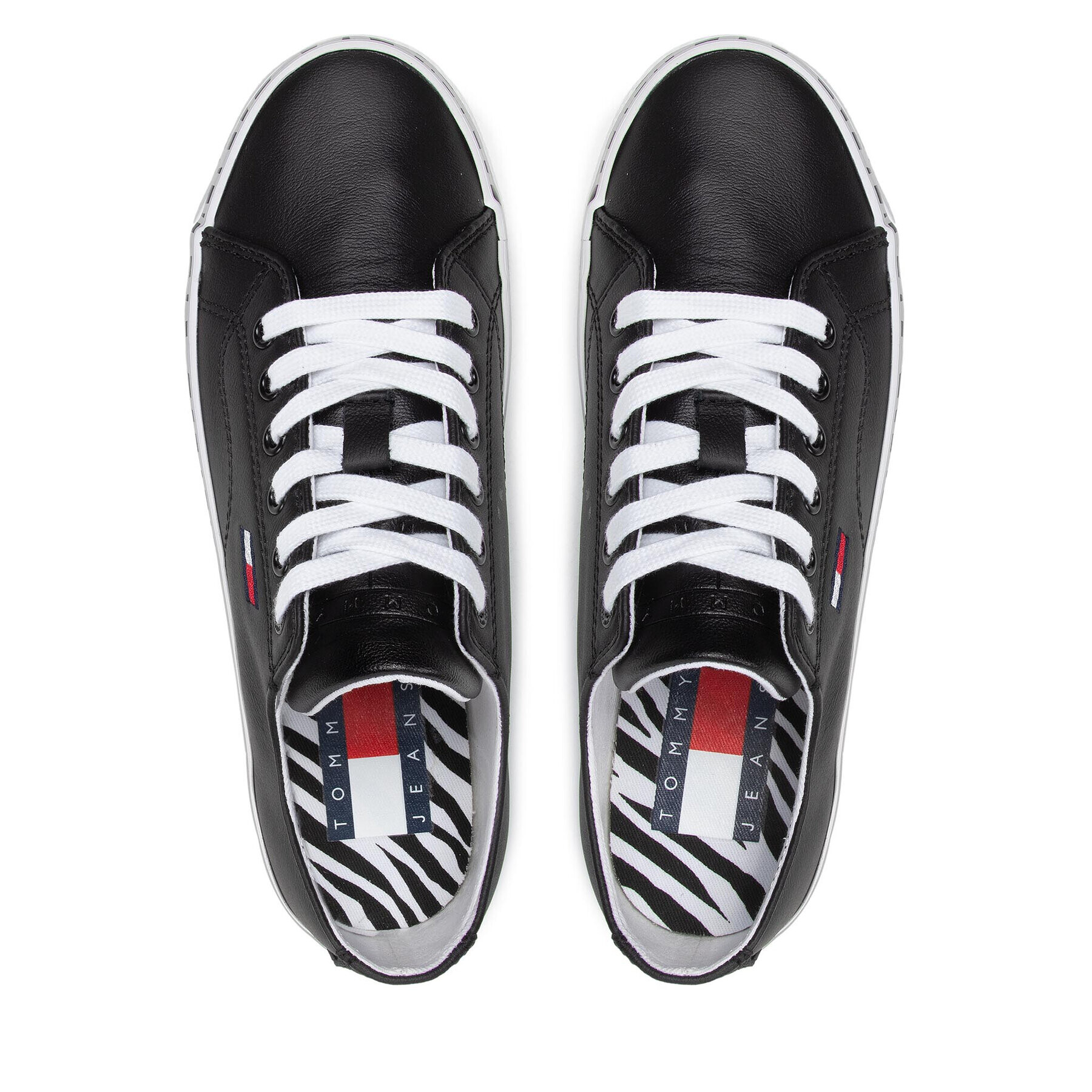 Tommy Jeans Sneakersy Platform Wild Animal Sneaker EN0EN01626 Čierna - Pepit.sk