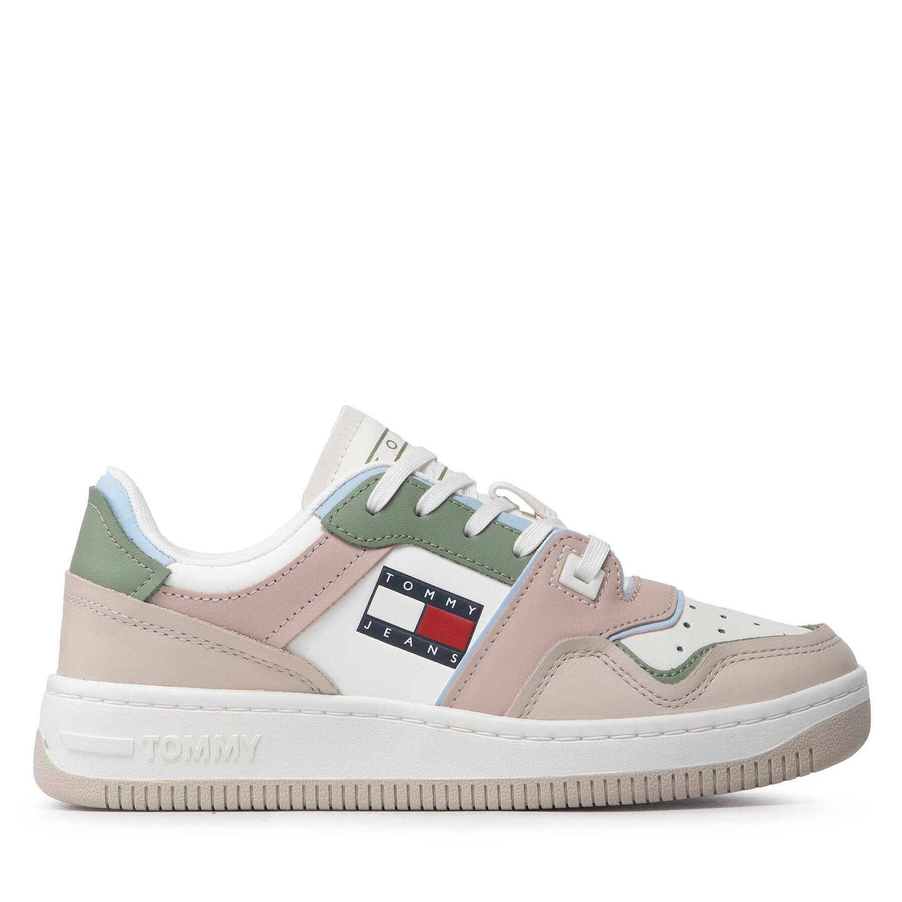 Tommy Jeans Sneakersy Pop Basket Wmn EN0EN01843 Béžová - Pepit.sk