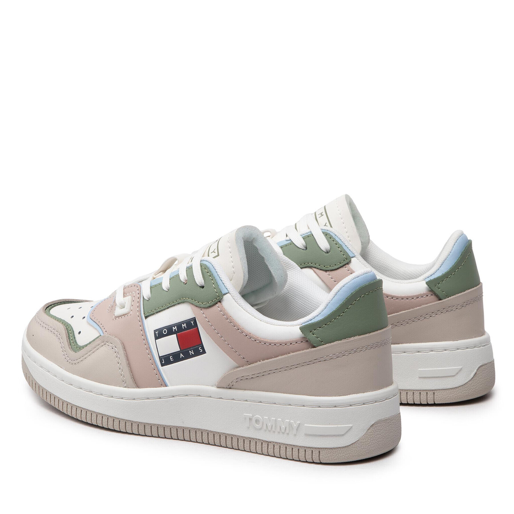 Tommy Jeans Sneakersy Pop Basket Wmn EN0EN01843 Béžová - Pepit.sk