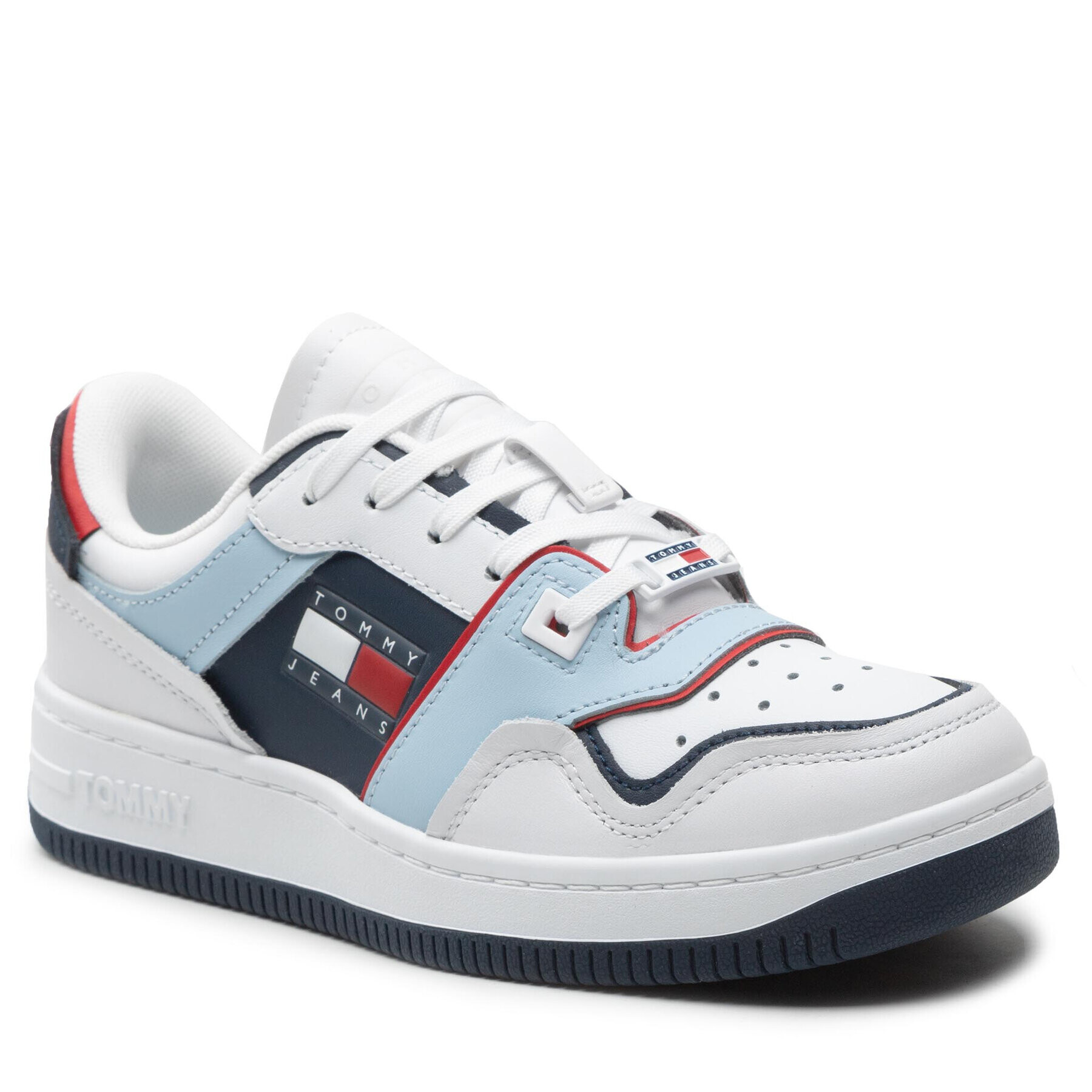 Tommy Jeans Sneakersy Pop Basket Wmn EN0EN01843 Biela - Pepit.sk