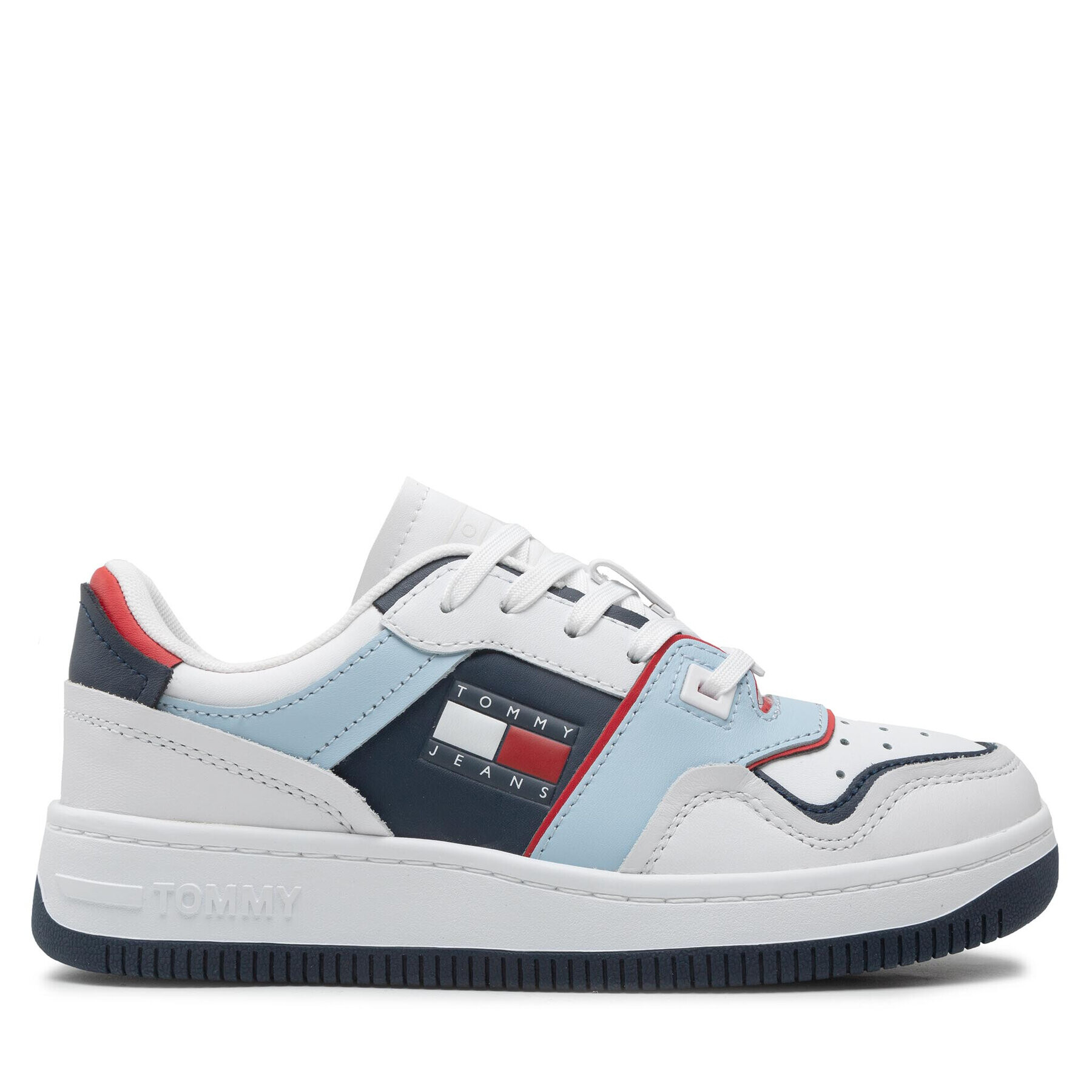 Tommy Jeans Sneakersy Pop Basket Wmn EN0EN01843 Biela - Pepit.sk