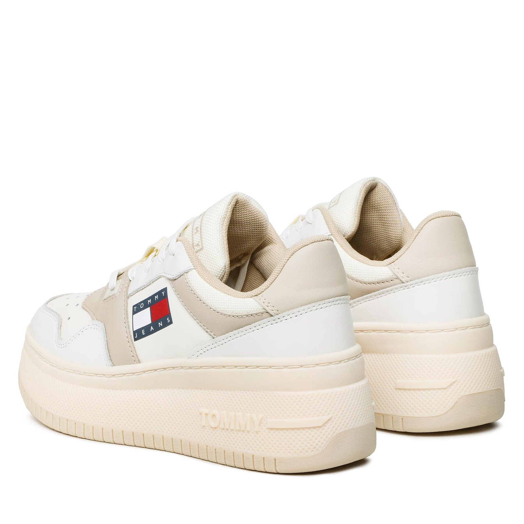 Tommy Jeans Sneakersy Retro Basket Flatf EN0EN02086 Béžová - Pepit.sk