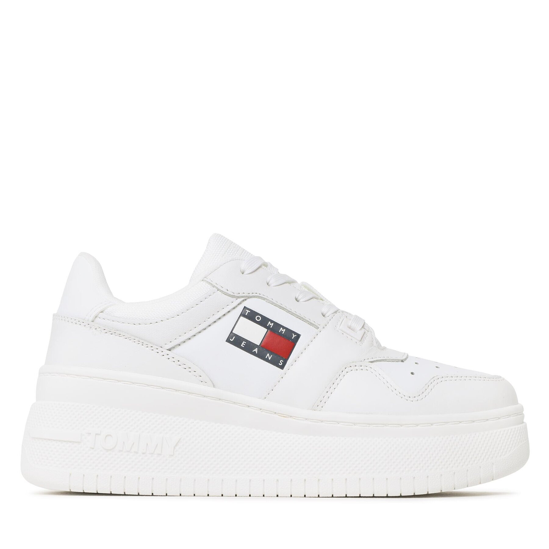 Tommy Jeans Sneakersy Retro Basket Flatf EN0EN02086 Biela - Pepit.sk