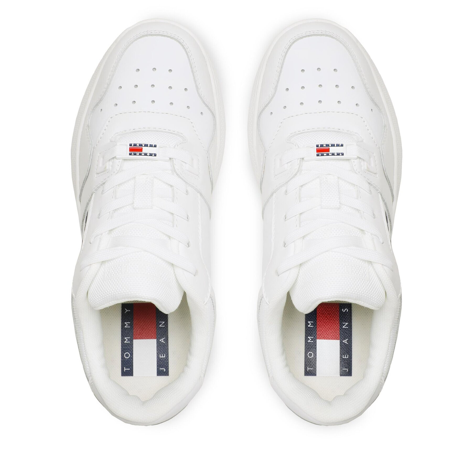 Tommy Jeans Sneakersy Retro Basket Flatf EN0EN02086 Biela - Pepit.sk