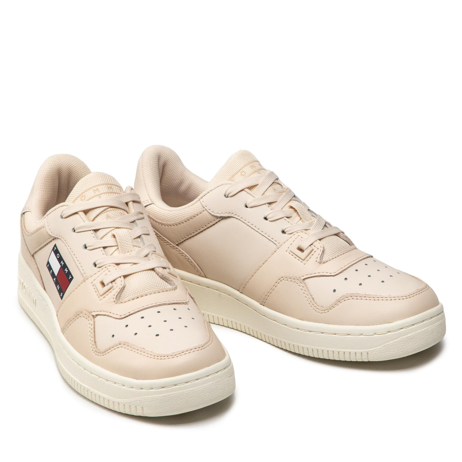 Tommy Jeans Sneakersy Retro Basket Wmn EN0EN01723 Béžová - Pepit.sk