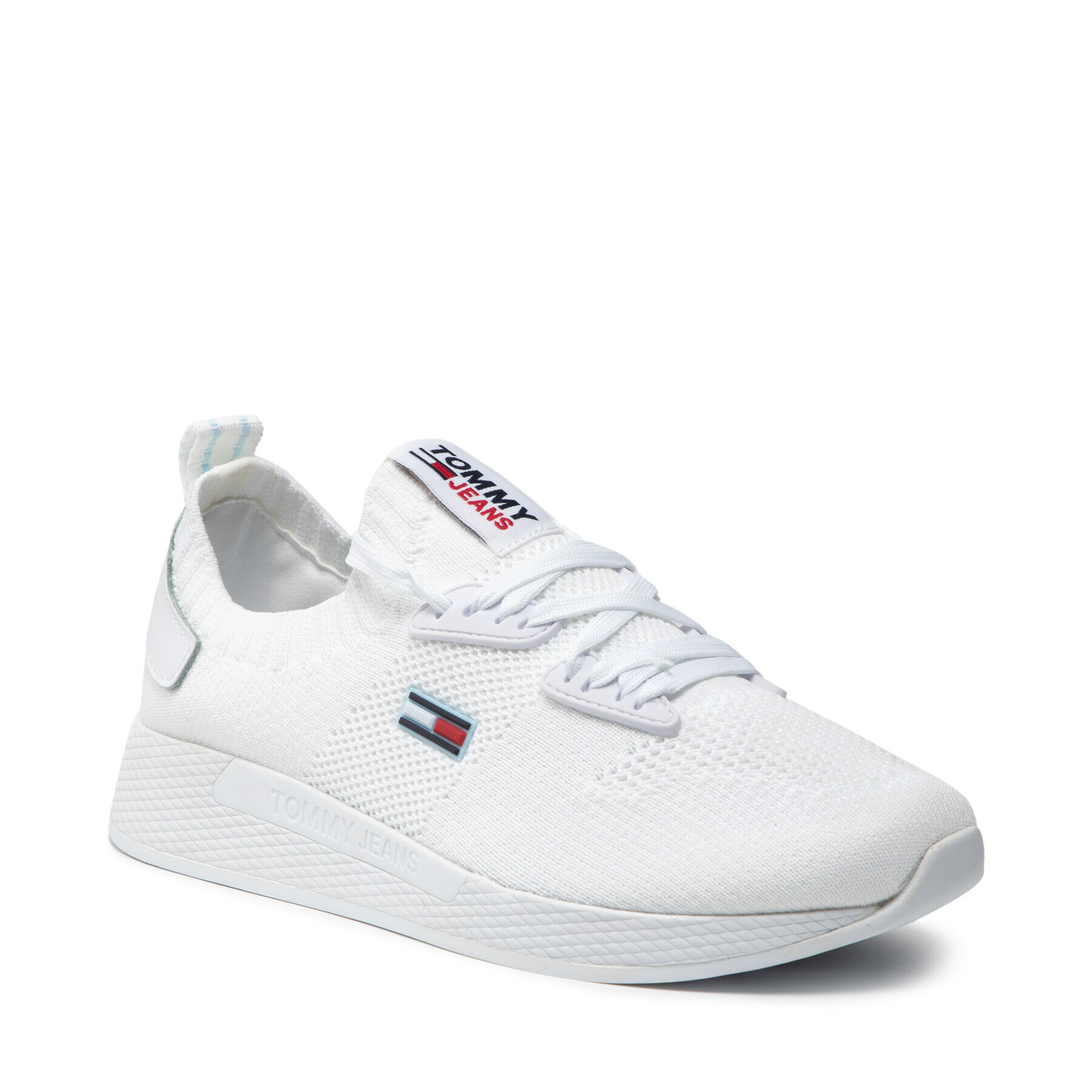 Tommy Jeans Sneakersy Technical Flexi Knitted Runner EN0EN01416 Biela - Pepit.sk