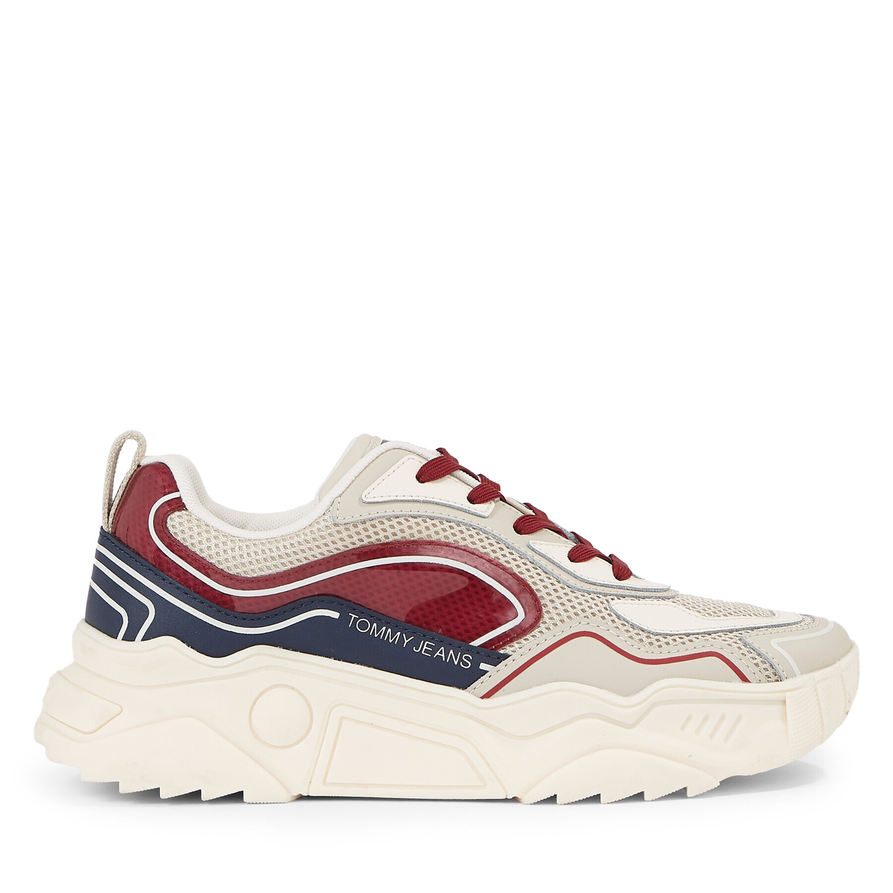 Tommy Jeans Sneakersy Tjw Chunky Runner Monocolor Lc EN0EN02263 Červená - Pepit.sk