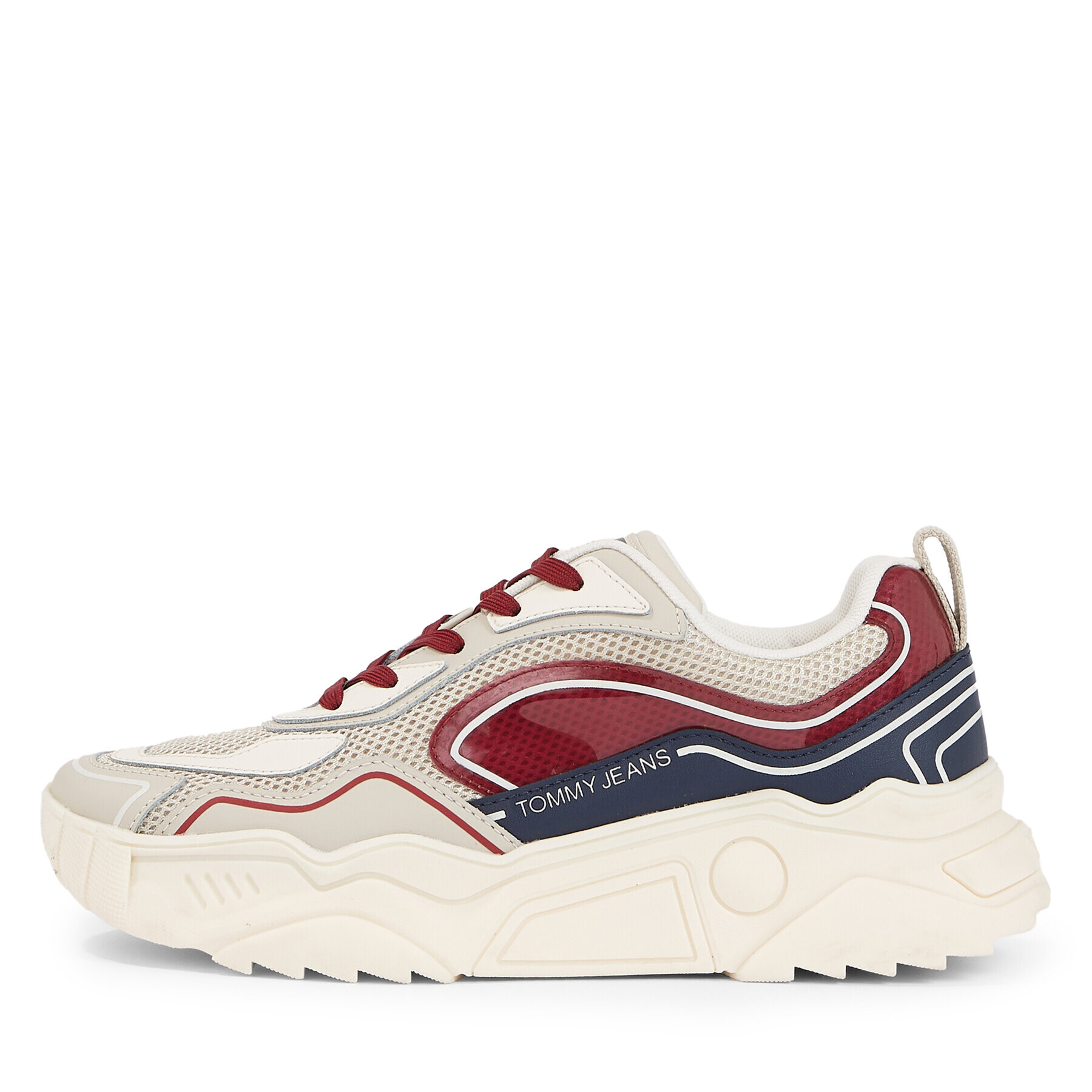 Tommy Jeans Sneakersy Tjw Chunky Runner Monocolor Lc EN0EN02263 Červená - Pepit.sk