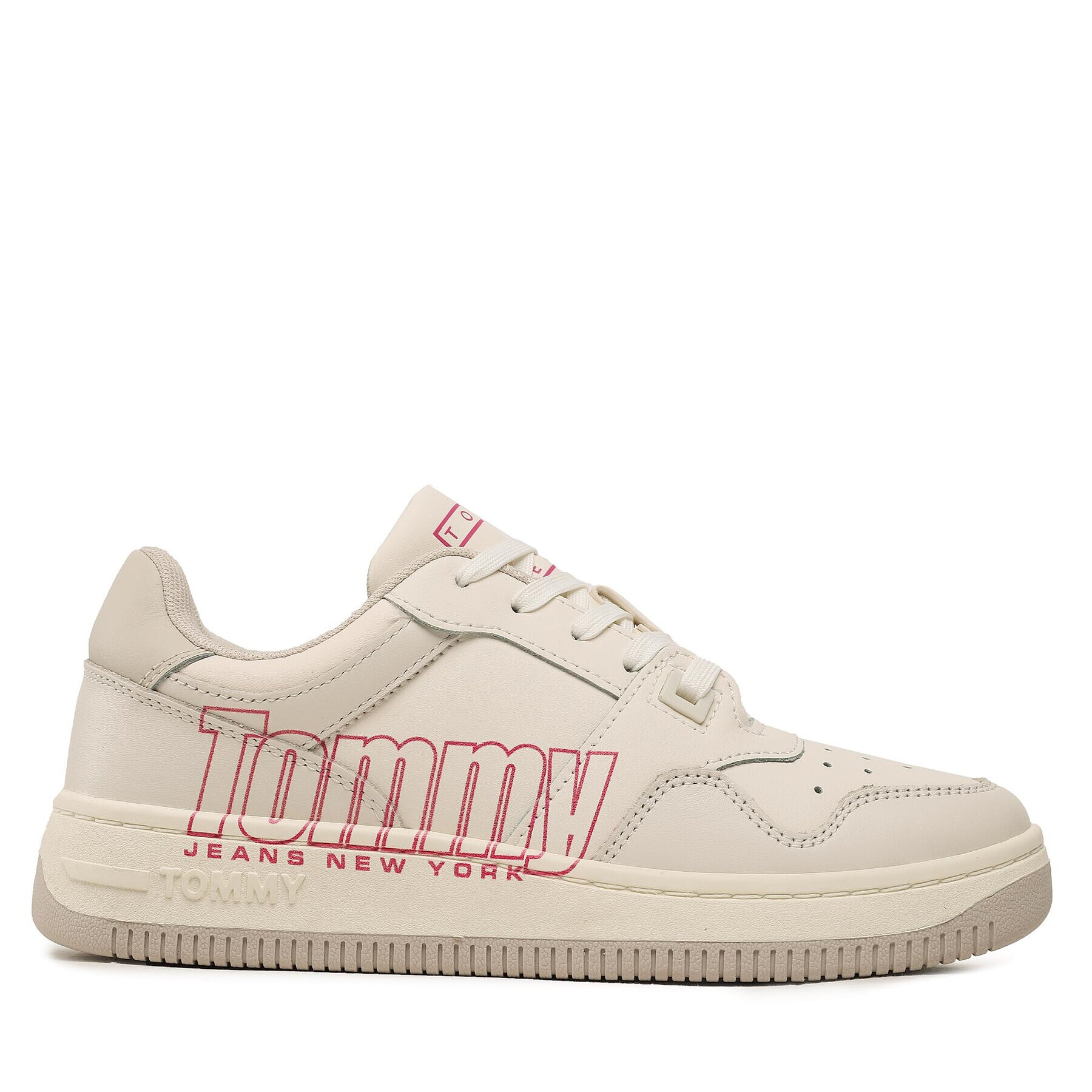 Tommy Jeans Sneakersy Tjw Retro Basket Branding Lc EN0EN02264 Biela - Pepit.sk