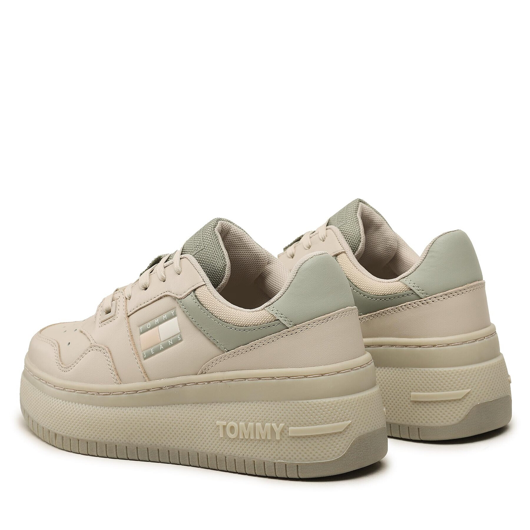 Tommy Jeans Sneakersy Tjw Retro Basket Flatform EN0EN02429 Béžová - Pepit.sk