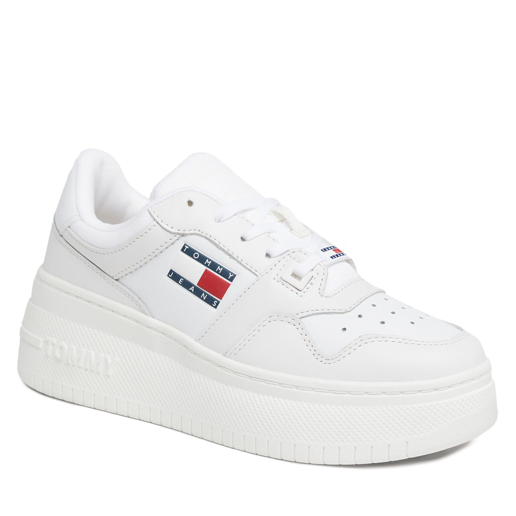 Tommy Jeans Sneakersy Tjw Retro Basket Flatform EN0EN02536 Biela - Pepit.sk