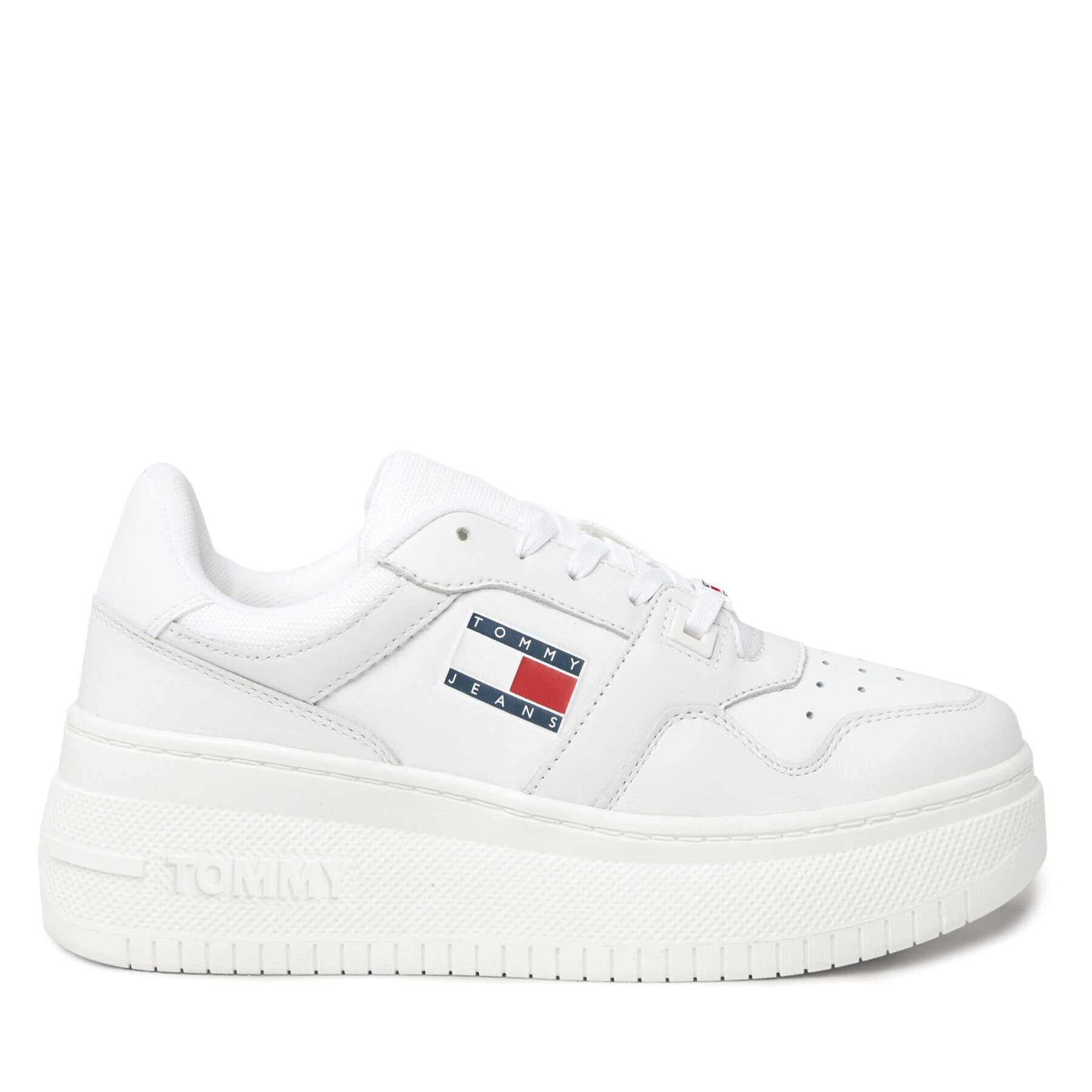 Tommy Jeans Sneakersy Tjw Retro Basket Flatform EN0EN02536 Biela - Pepit.sk