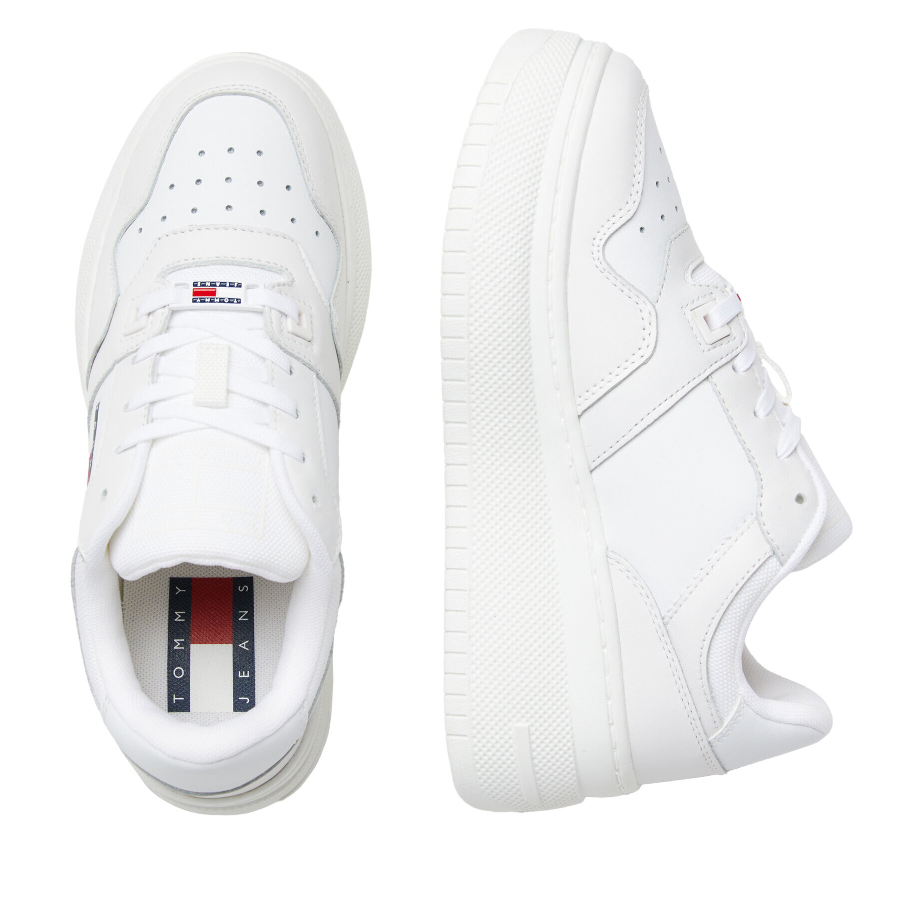 Tommy Jeans Sneakersy Tjw Retro Basket Flatform EN0EN02536 Biela - Pepit.sk