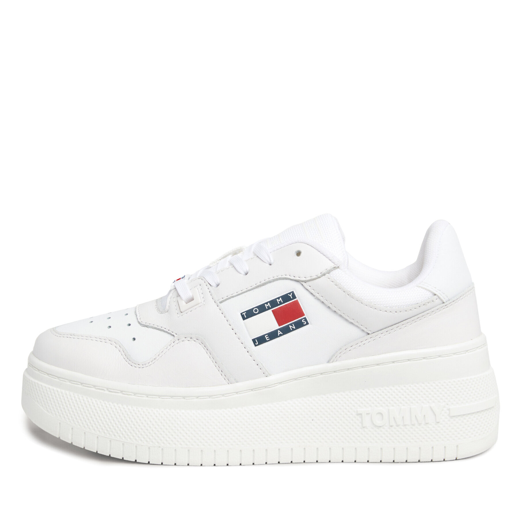 Tommy Jeans Sneakersy Tjw Retro Basket Flatform EN0EN02536 Biela - Pepit.sk