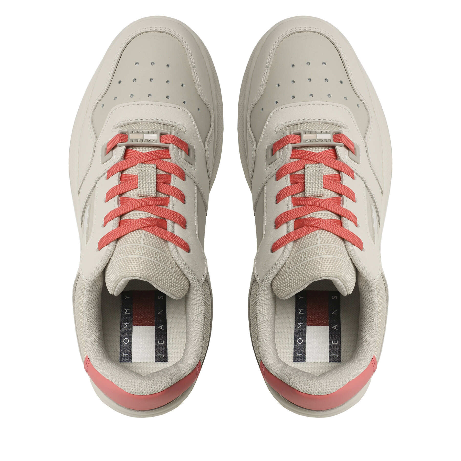 Tommy Jeans Sneakersy Tjw Retro Basket Flatform Mix EN0EN02208 Béžová - Pepit.sk