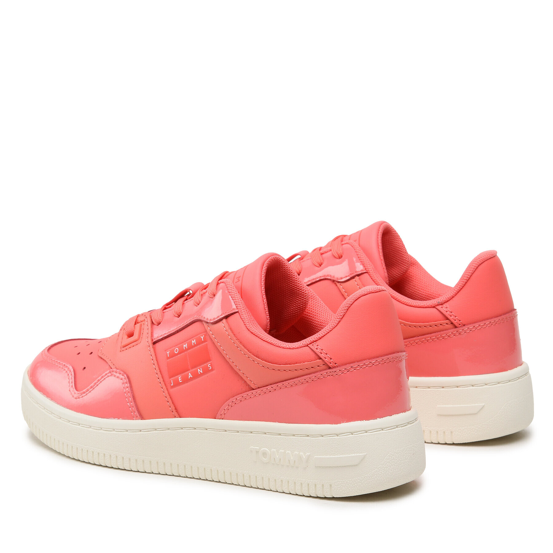 Tommy Jeans Sneakersy Tjw Retro Basket Glossy EN0EN02206 Koralová - Pepit.sk