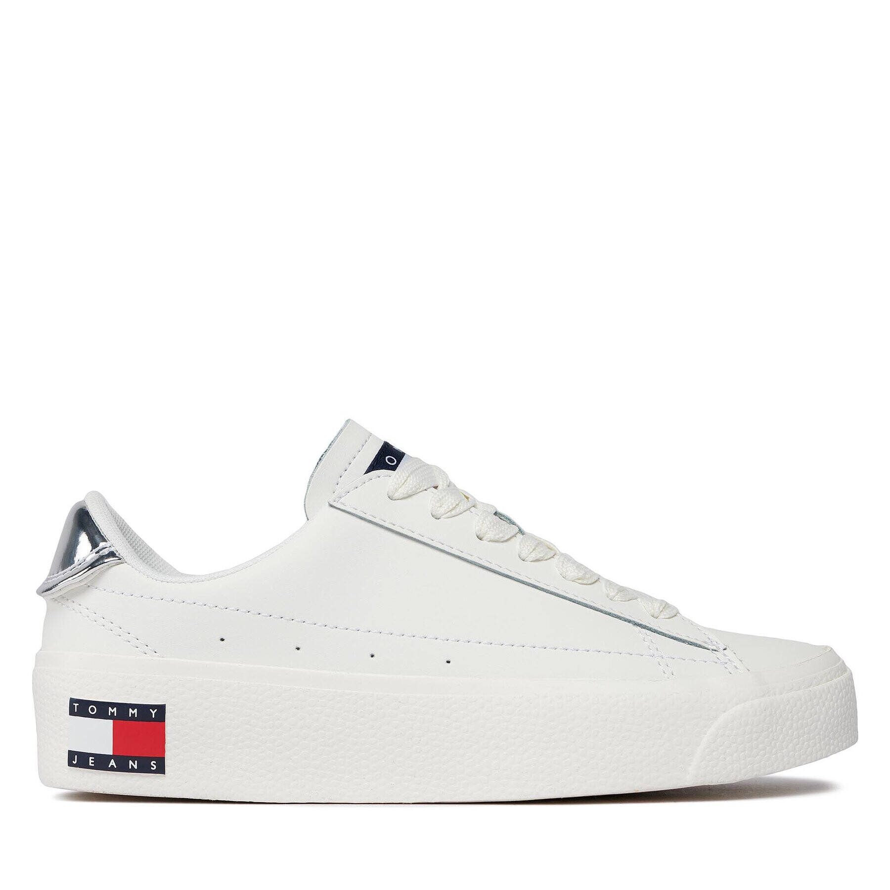 Tommy Jeans Sneakersy Tjw Vulc Leather Plat Lc EN0EN02284 Biela - Pepit.sk