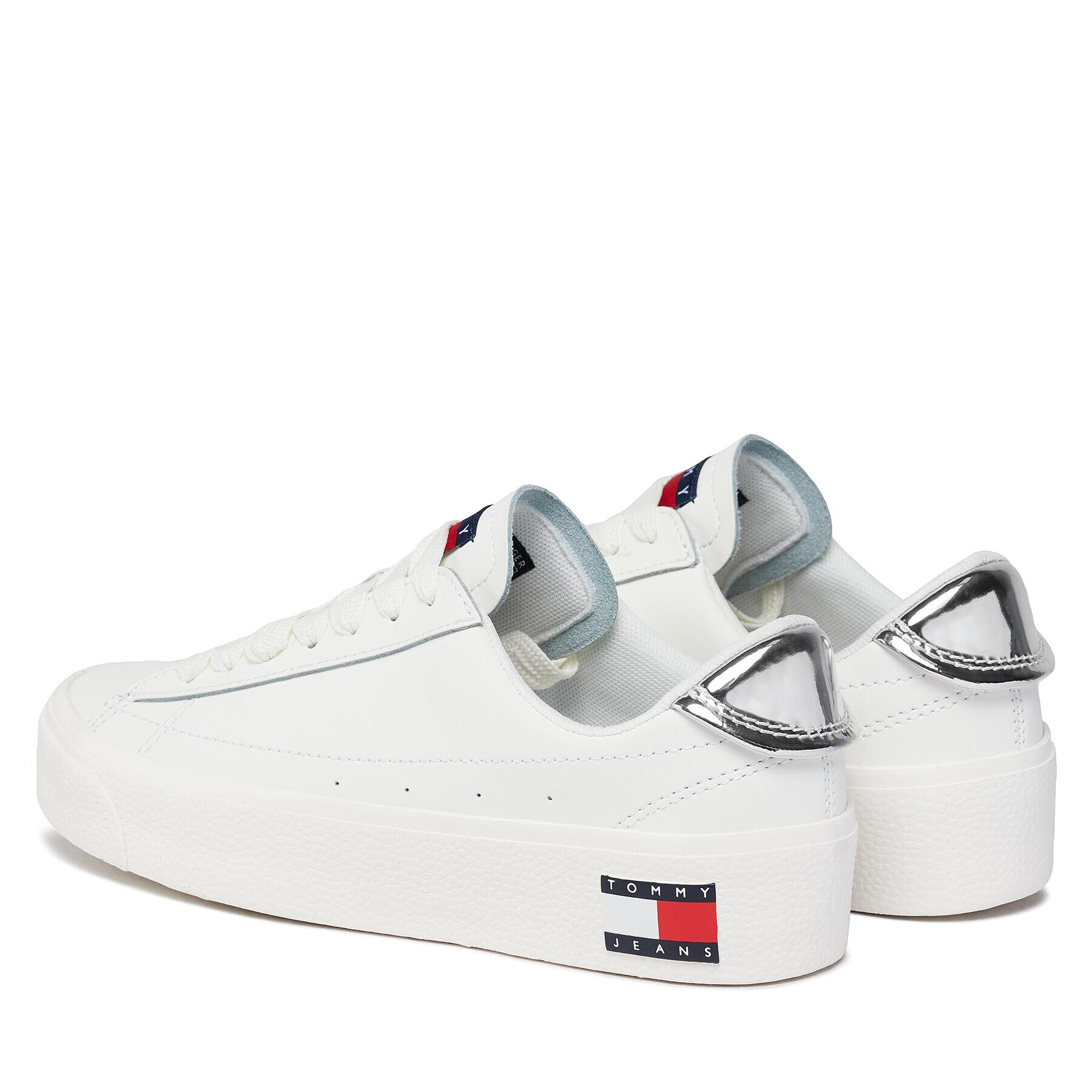 Tommy Jeans Sneakersy Tjw Vulc Leather Plat Lc EN0EN02284 Biela - Pepit.sk