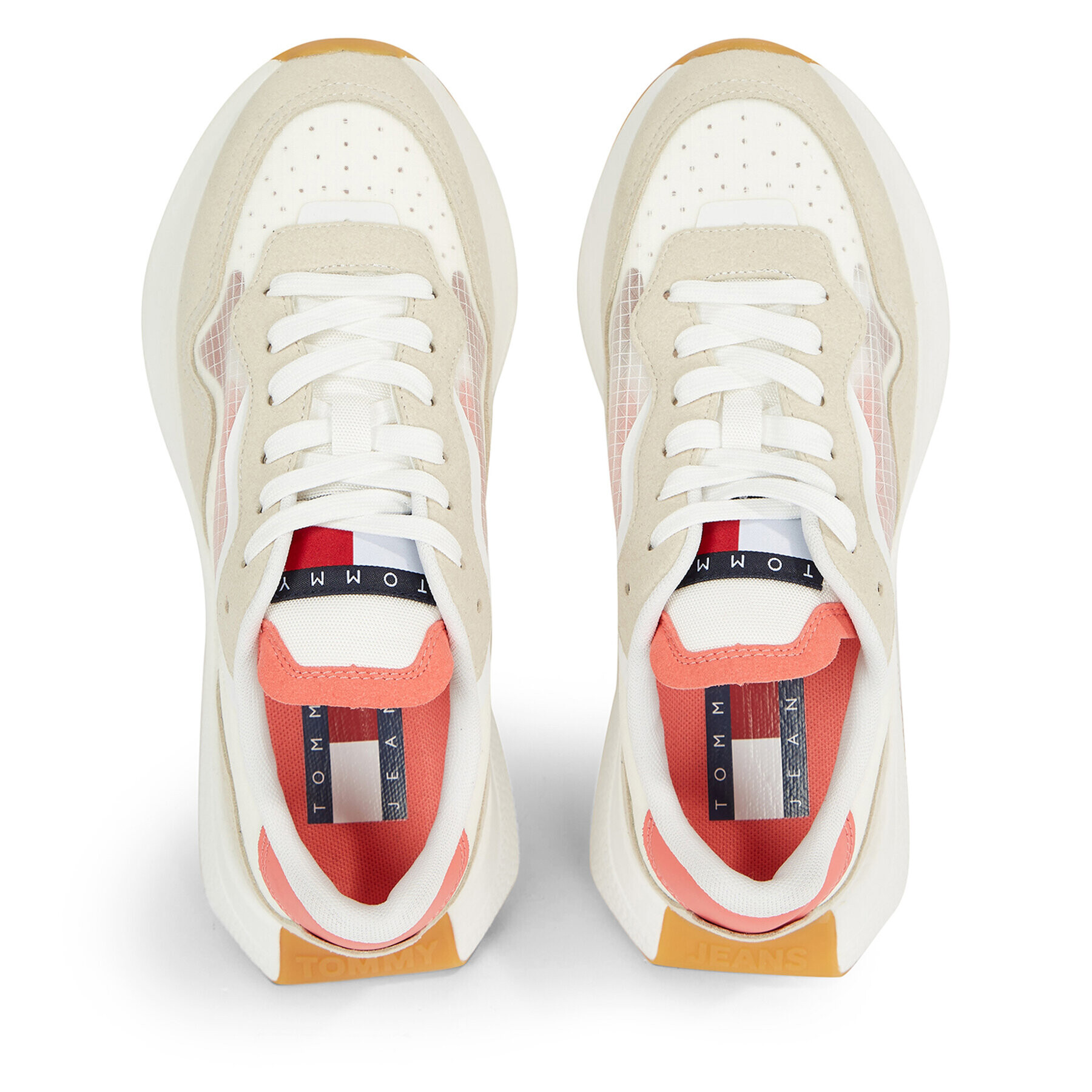 Tommy Jeans Sneakersy Translucent Runner EN0EN02215 Béžová - Pepit.sk