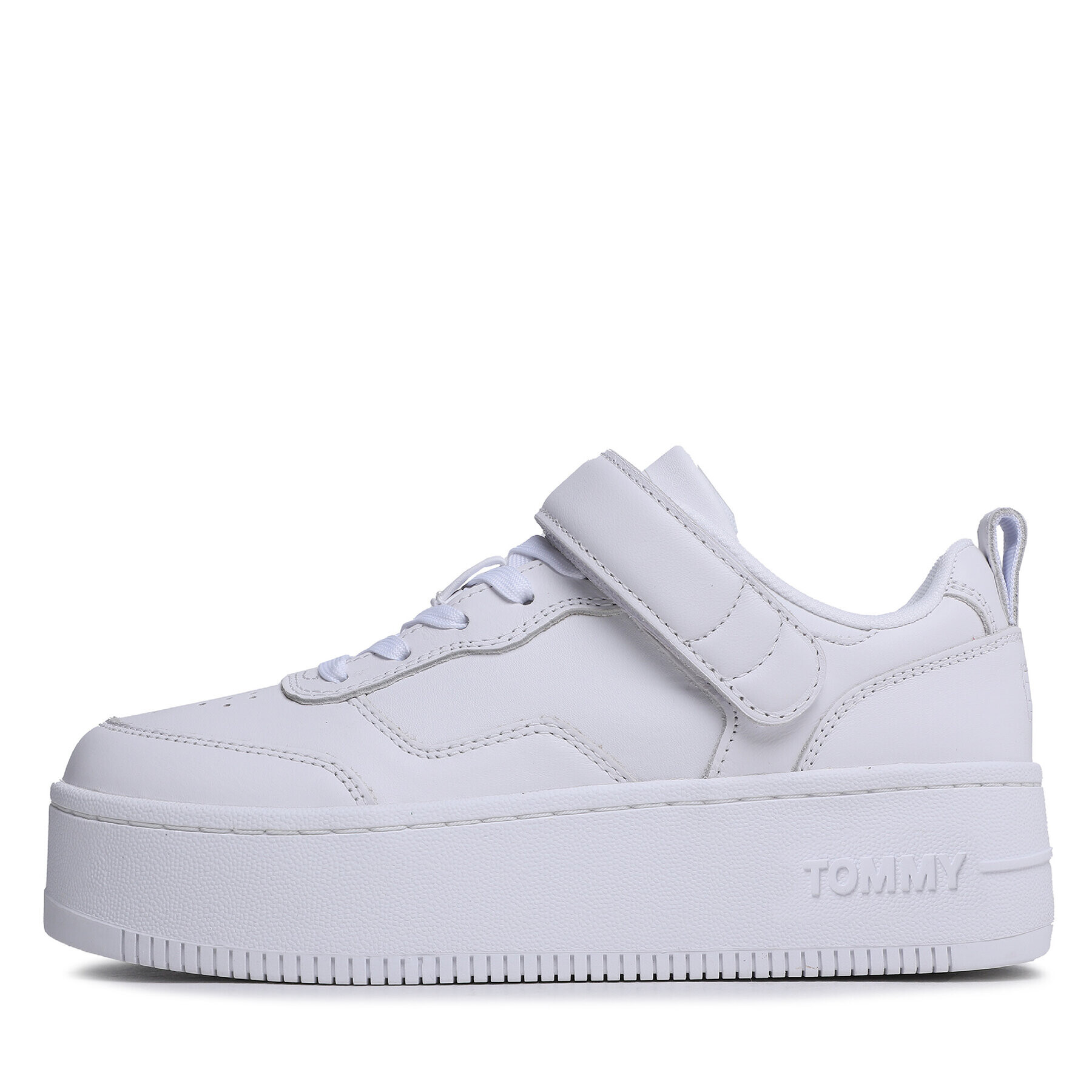 Tommy Jeans Sneakersy Velcro Flatform EN0EN02101 Biela - Pepit.sk