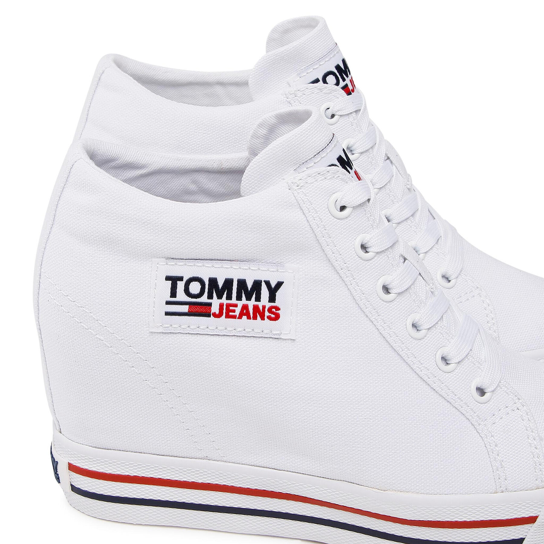 Tommy Jeans Sneakersy Wedgr Sneaker EN0EN01346 Biela - Pepit.sk