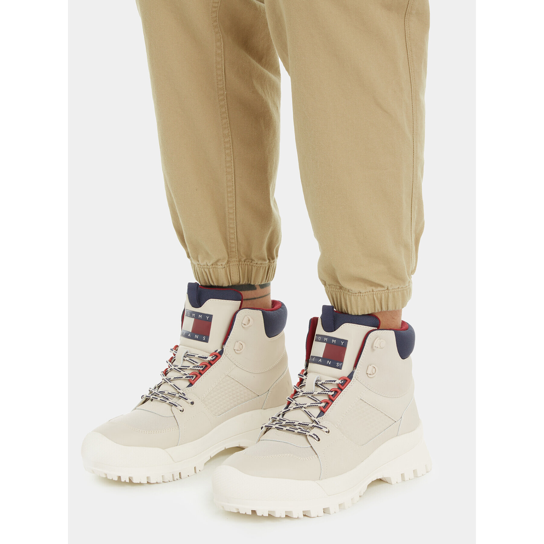 Tommy Jeans Šnurovacia obuv Tjm Urbans Boot Mid EM0EM01339 Ružová - Pepit.sk