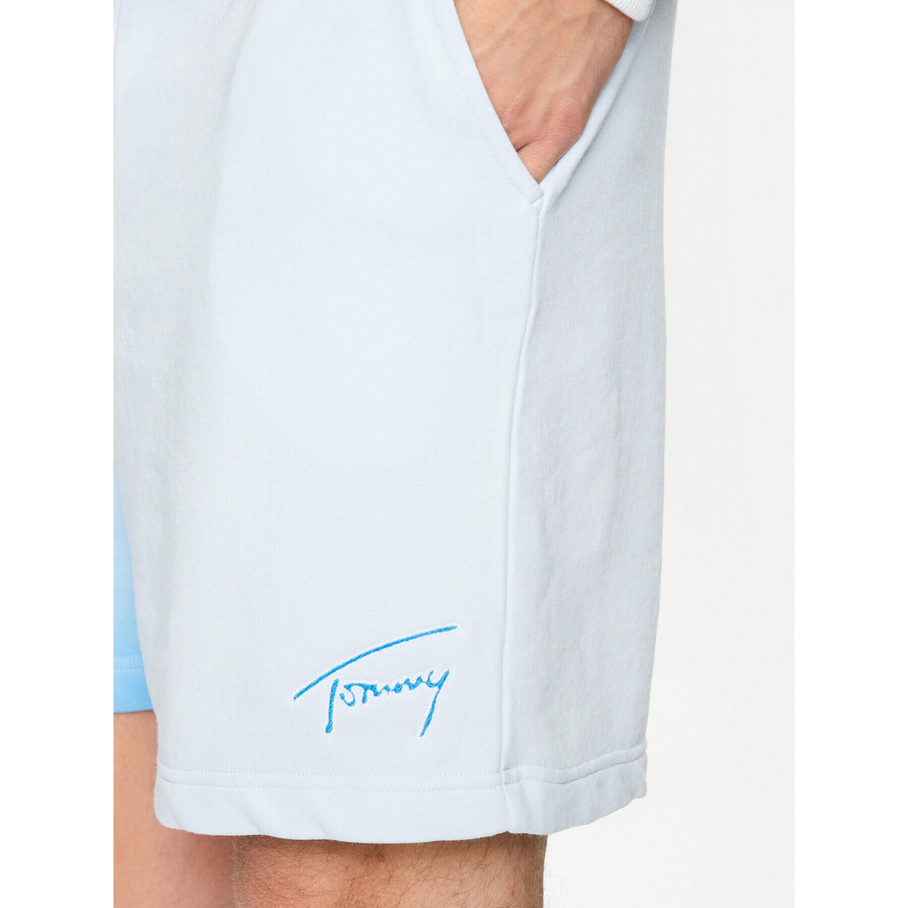 Tommy Jeans Športové kraťasy DM0DM16332 Modrá Relaxed Fit - Pepit.sk