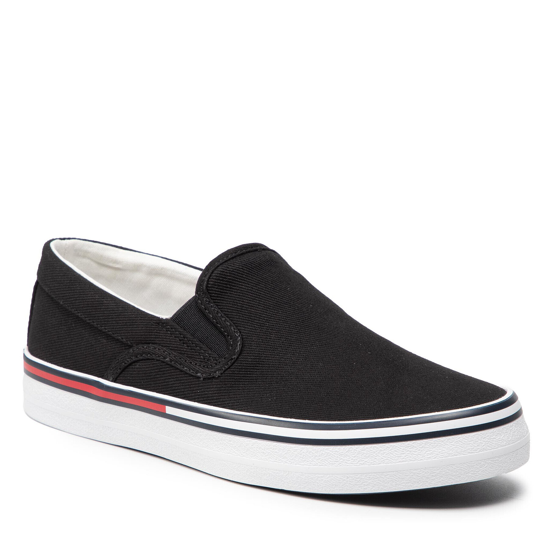 Tommy Jeans Tenisky Essential Slipon Wmn EN0EN01822 Čierna - Pepit.sk