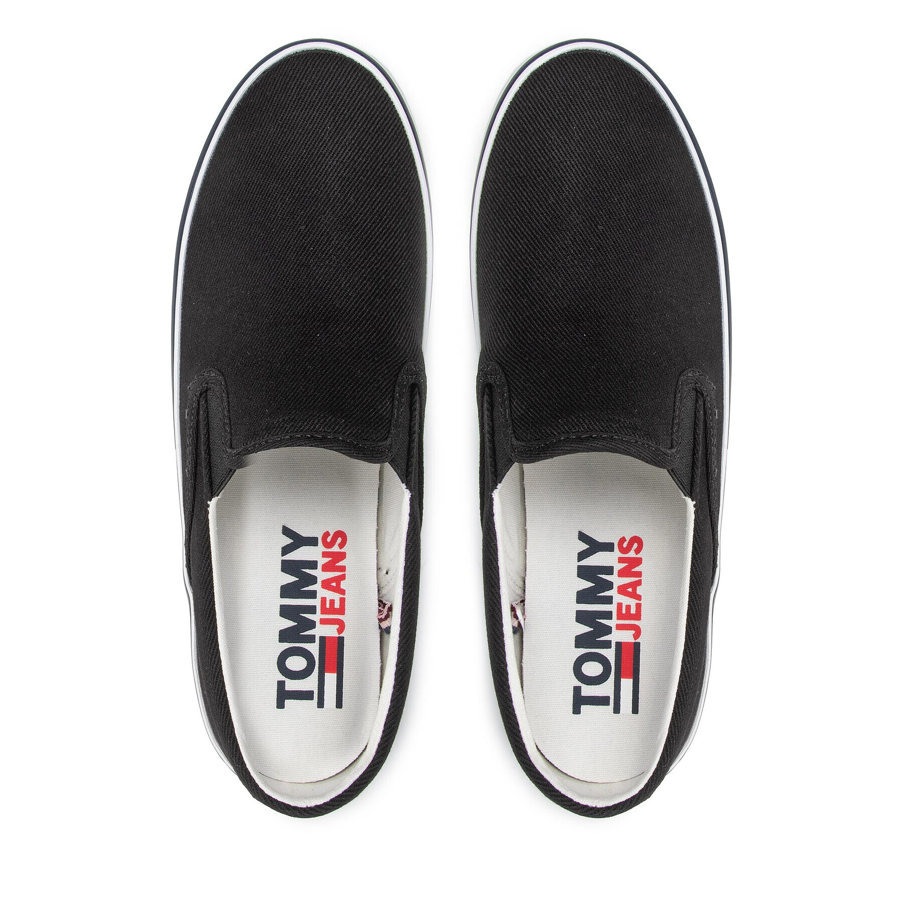 Tommy Jeans Tenisky Essential Slipon Wmn EN0EN01822 Čierna - Pepit.sk