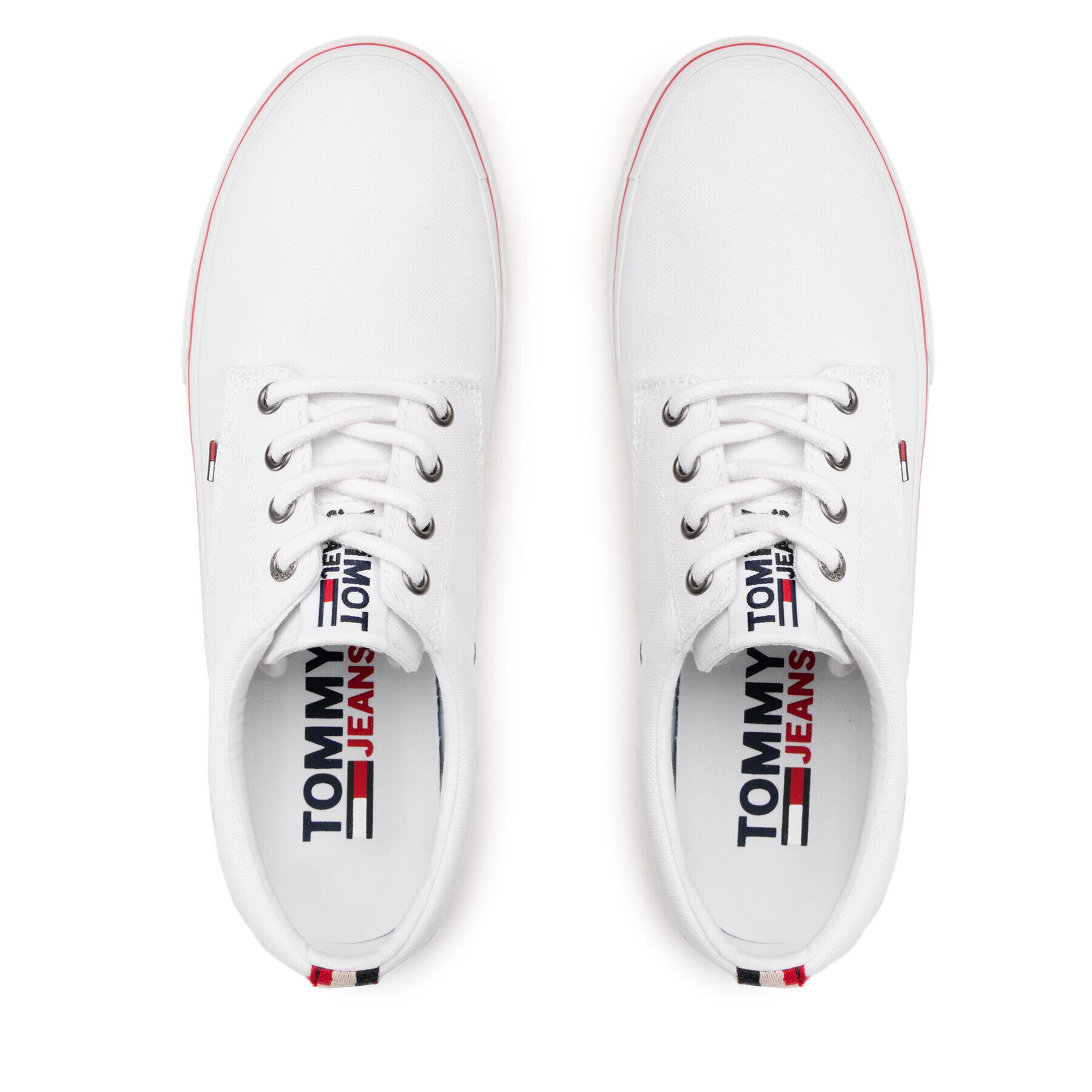 Tommy Jeans Tenisky Textile Sneaker EM0EM00001 Biela - Pepit.sk