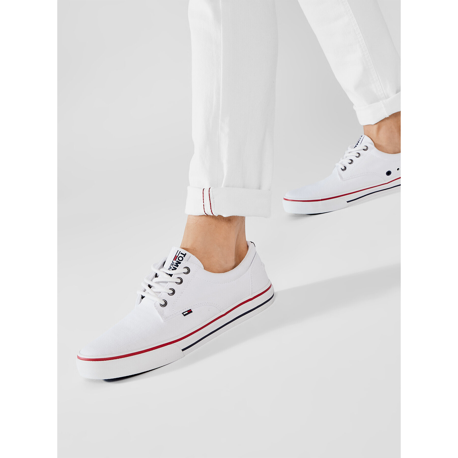 Tommy Jeans Tenisky Textile Sneaker EM0EM00001 Biela - Pepit.sk