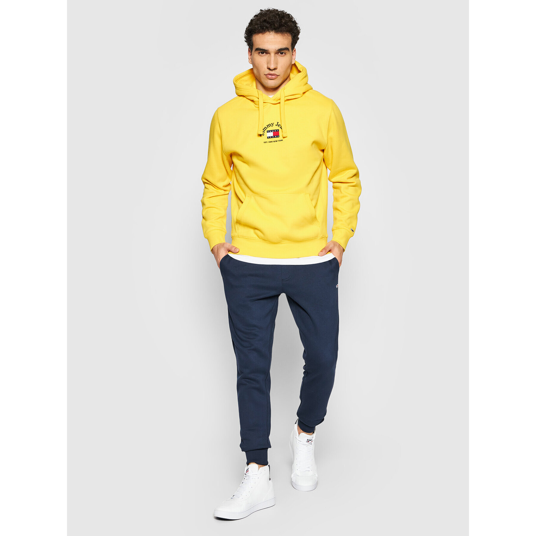 Tommy Jeans Teplákové nohavice DM0DM11163 Tmavomodrá Slim Fit - Pepit.sk