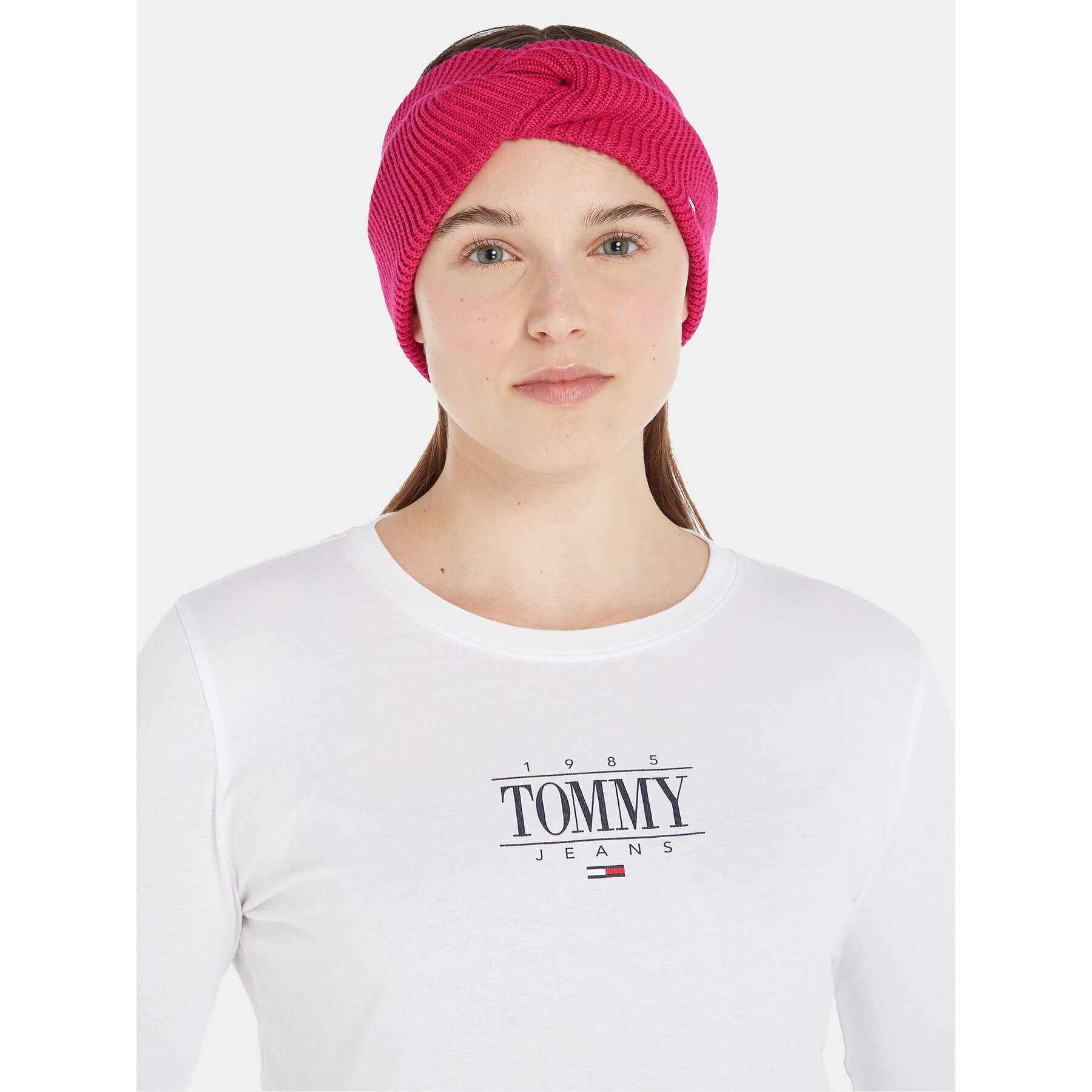 Tommy Jeans Textilná čelenka Tjw Flag Headband AW0AW15475 Ružová - Pepit.sk