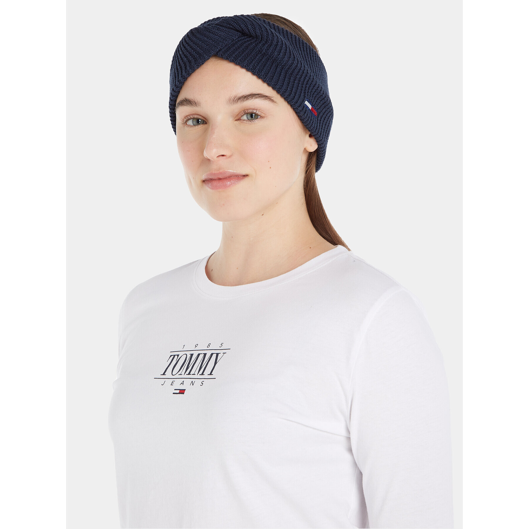 Tommy Jeans Textilná čelenka Tjw Flag Headband AW0AW15475 Tmavomodrá - Pepit.sk