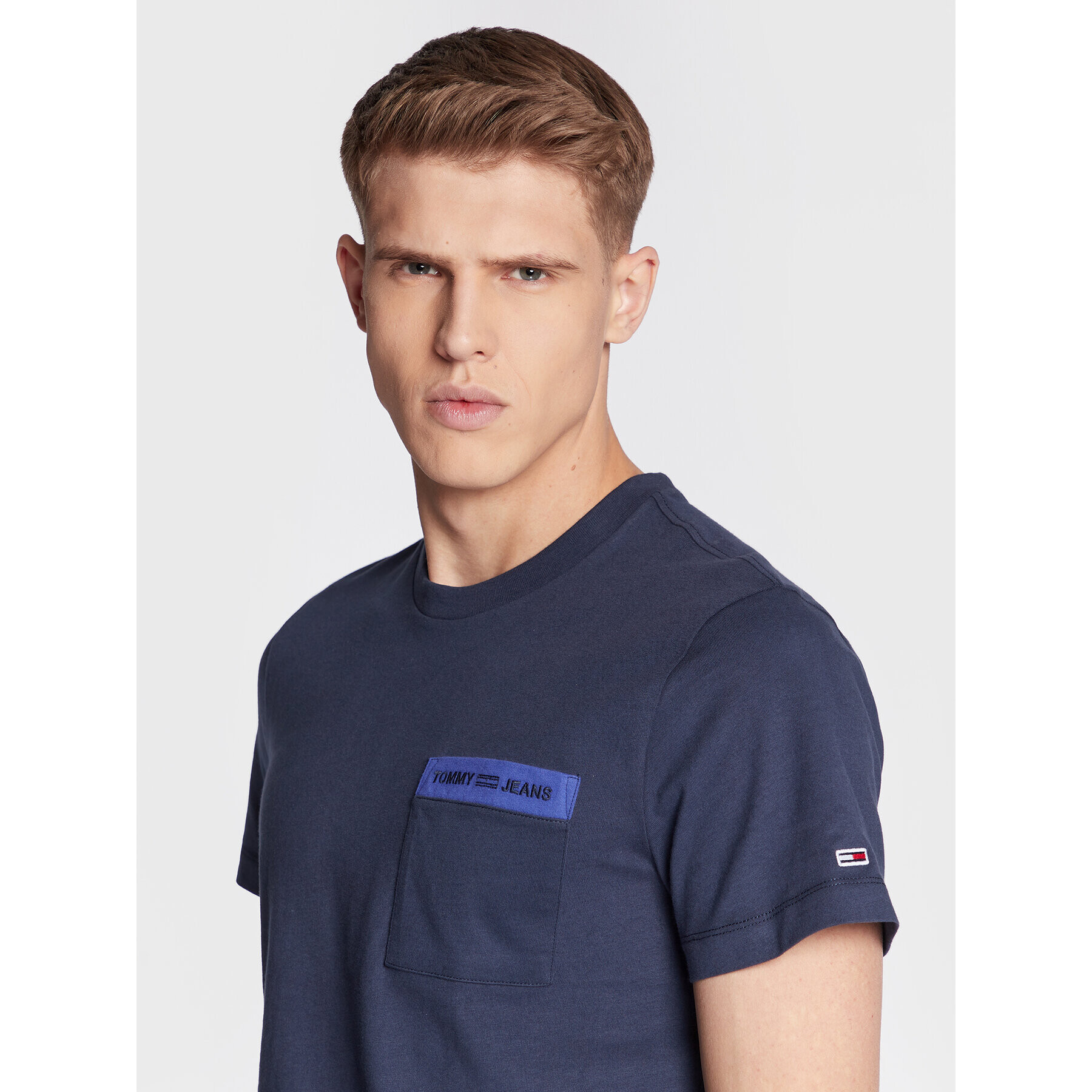 Tommy Jeans Tričko Branded Pocket DM0DM11441 Tmavomodrá Regular Fit - Pepit.sk