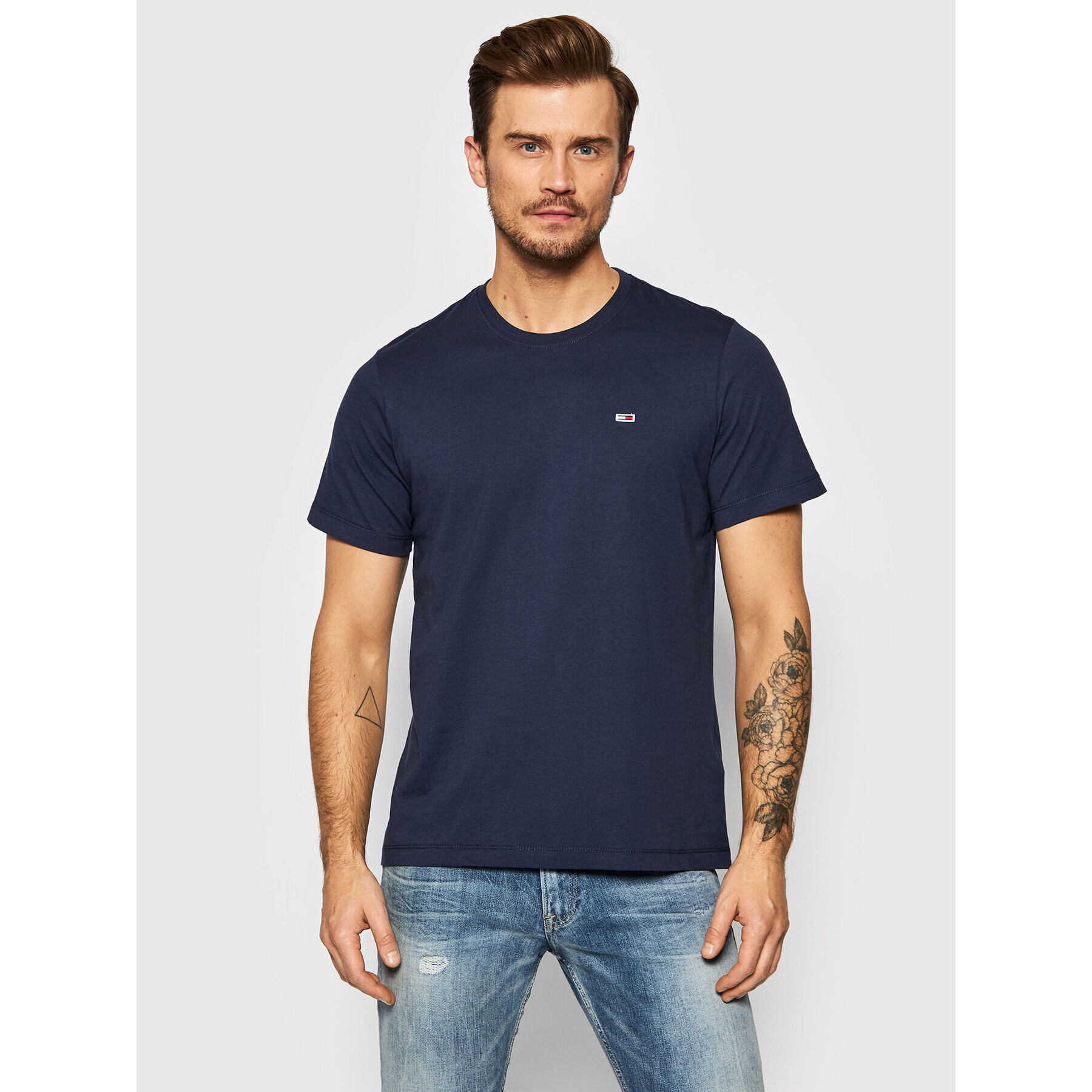 Tommy Jeans Tričko Classic DM0DM09598 Tmavomodrá Regular Fit - Pepit.sk