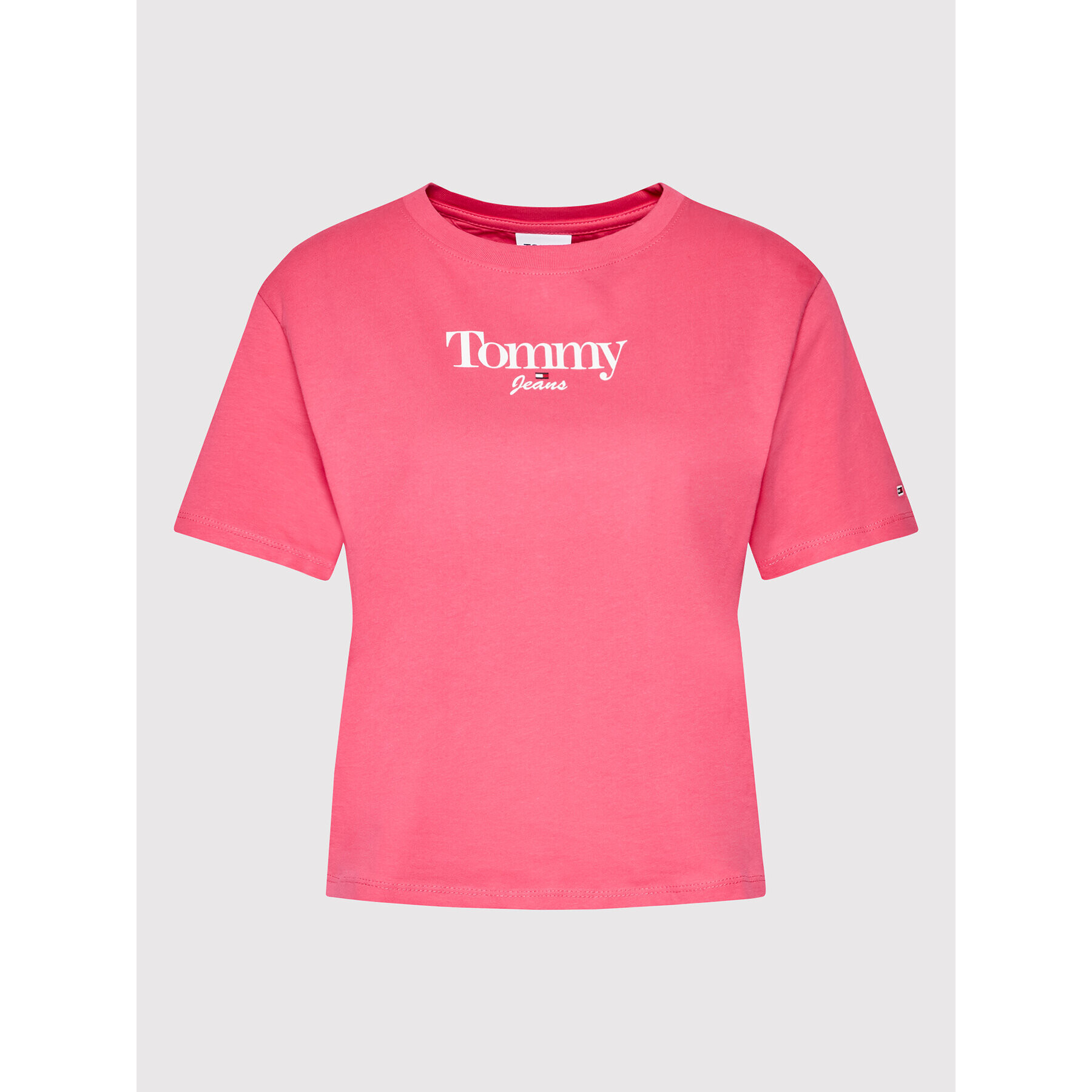 Tommy Jeans Tričko Classic Essentail DW0DW13698 Ružová Regular Fit - Pepit.sk