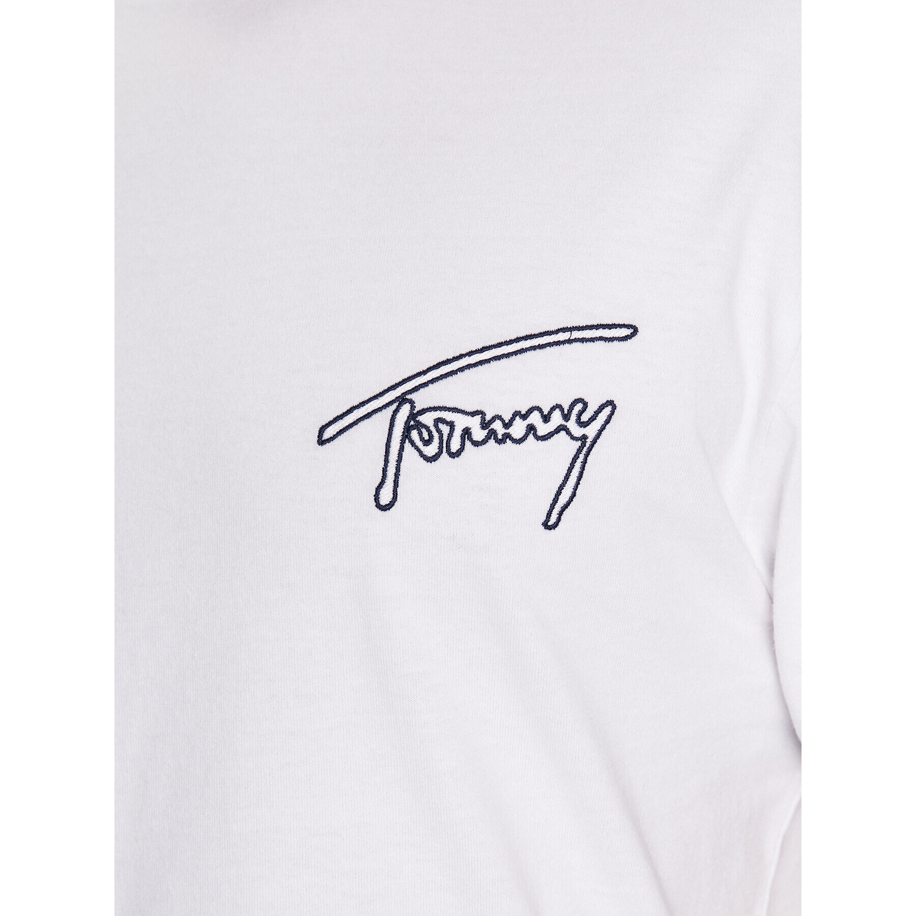 Tommy Jeans Tričko Classic Signature Ringer DM0DM16324 Biela Regular Fit - Pepit.sk