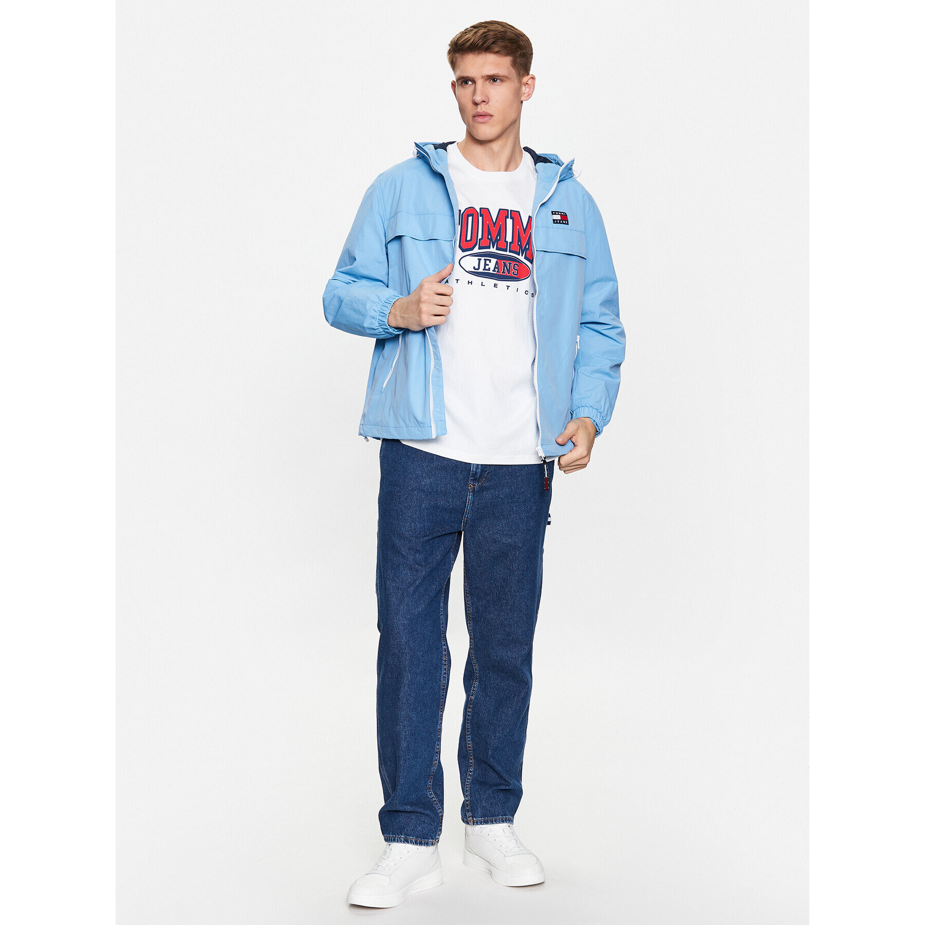 Tommy Jeans Tričko DM0DM16407 Biela Relaxed Fit - Pepit.sk