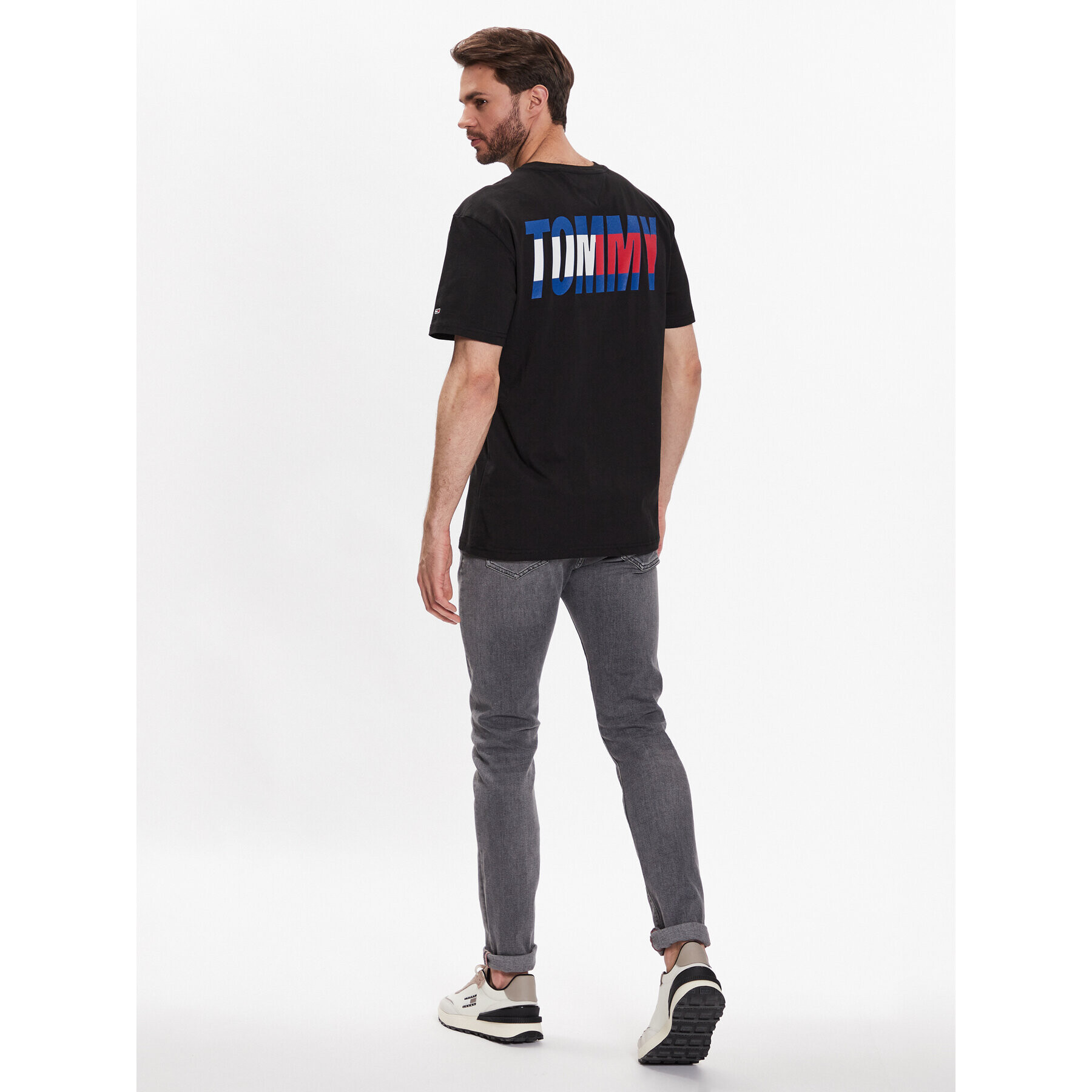 Tommy Jeans Tričko DM0DM16408 Čierna Regular Fit - Pepit.sk