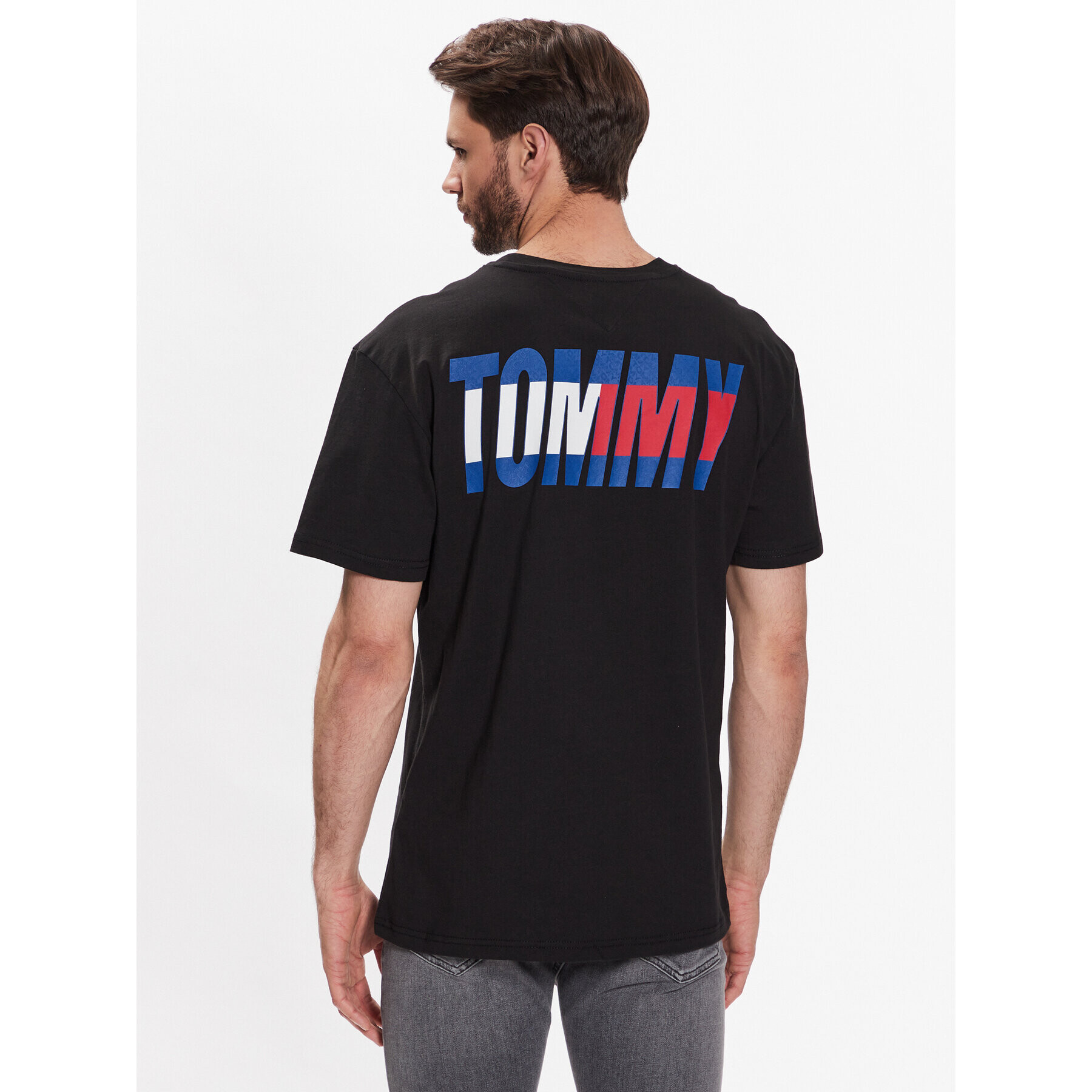 Tommy Jeans Tričko DM0DM16408 Čierna Regular Fit - Pepit.sk