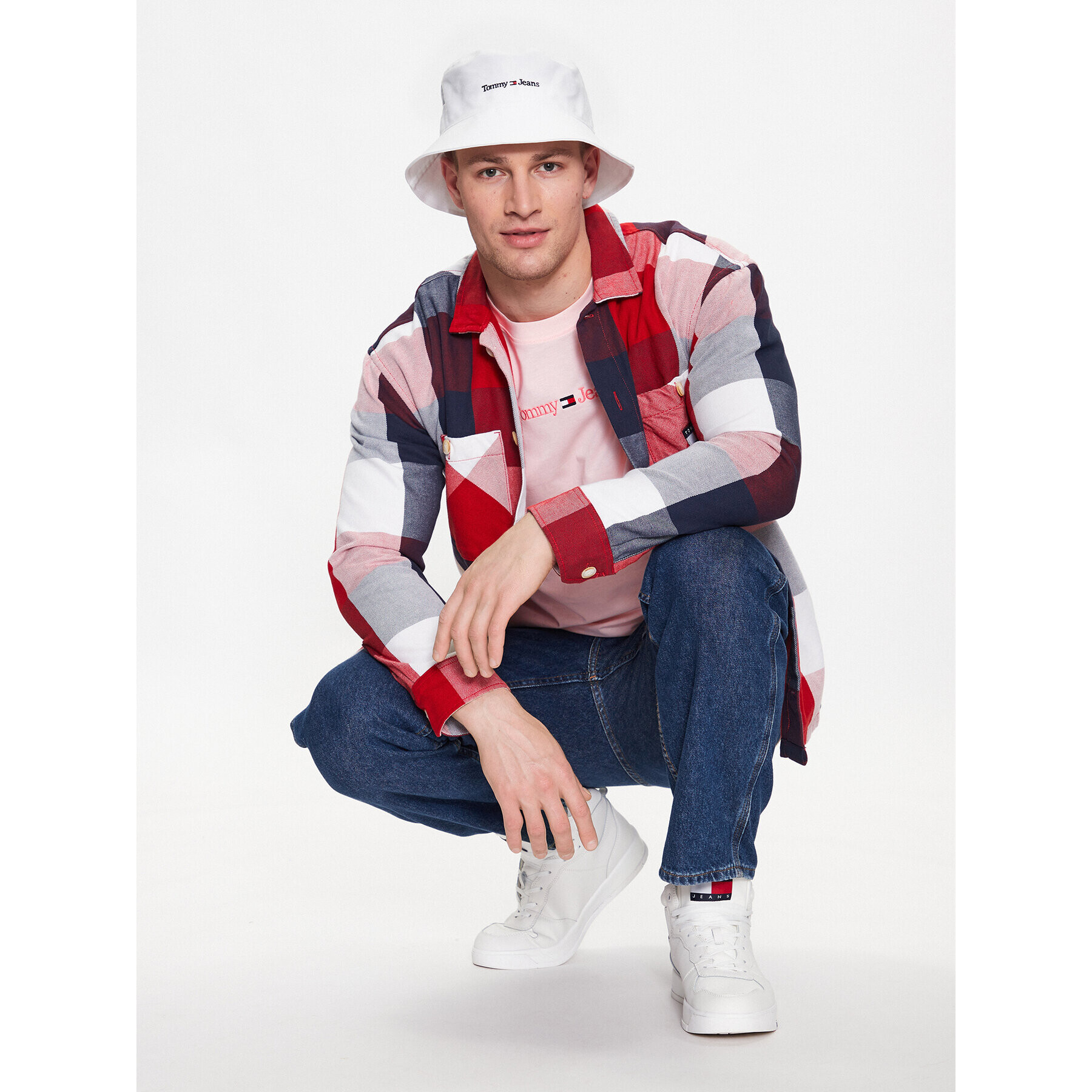 Tommy Jeans Tričko DM0DM16825 Ružová Regular Fit - Pepit.sk