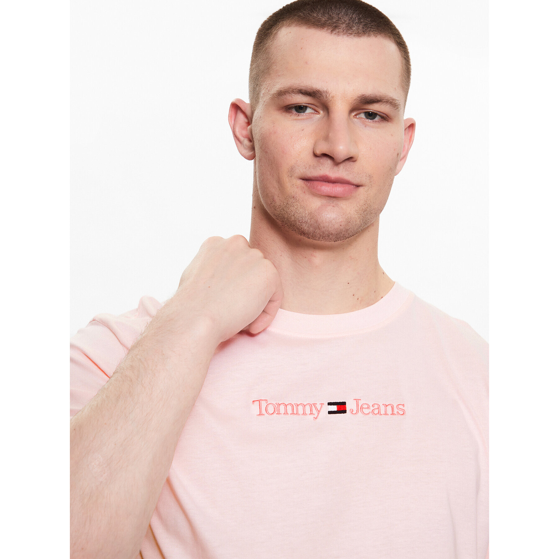 Tommy Jeans Tričko DM0DM16825 Ružová Regular Fit - Pepit.sk