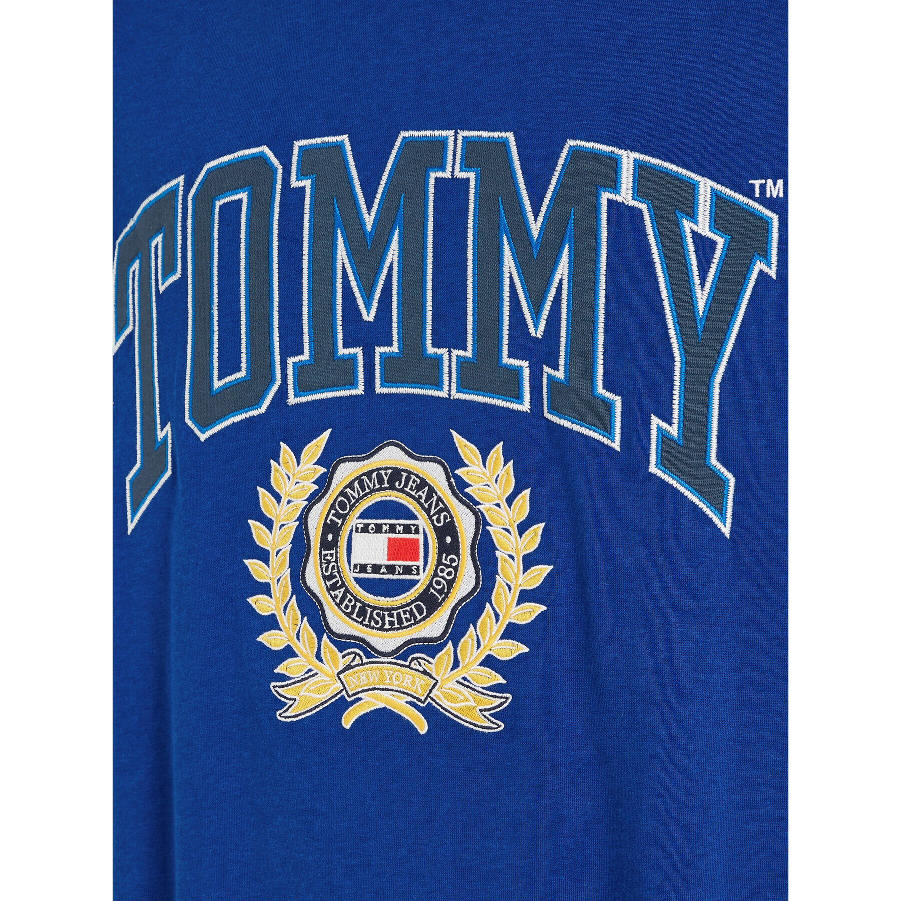 Tommy Jeans Tričko DM0DM16832 Modrá Relaxed Fit - Pepit.sk