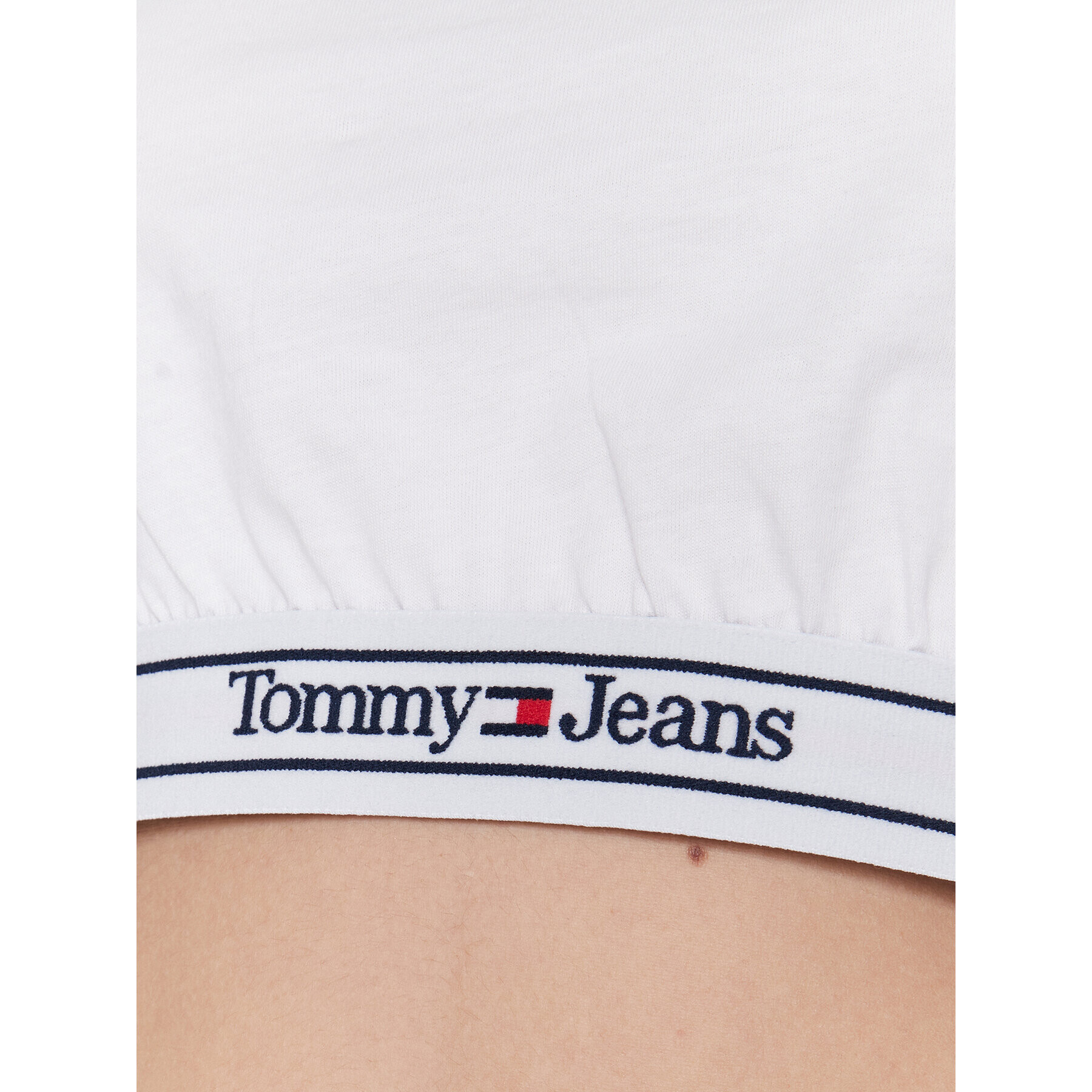 Tommy Jeans Tričko DW0DW15167 Biela Cropped Fit - Pepit.sk