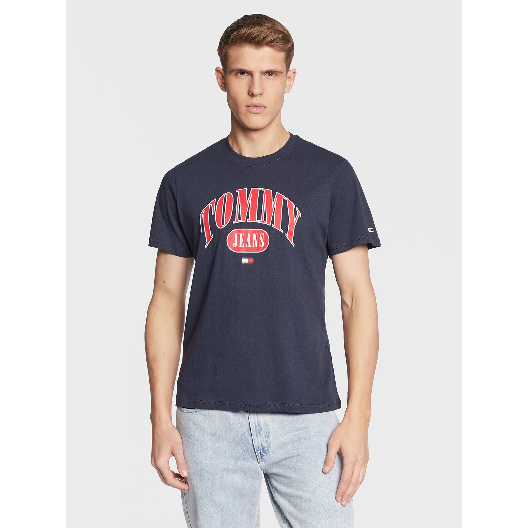 Tommy Jeans Tričko Entry DM0DM15675 Tmavomodrá Regular Fit - Pepit.sk