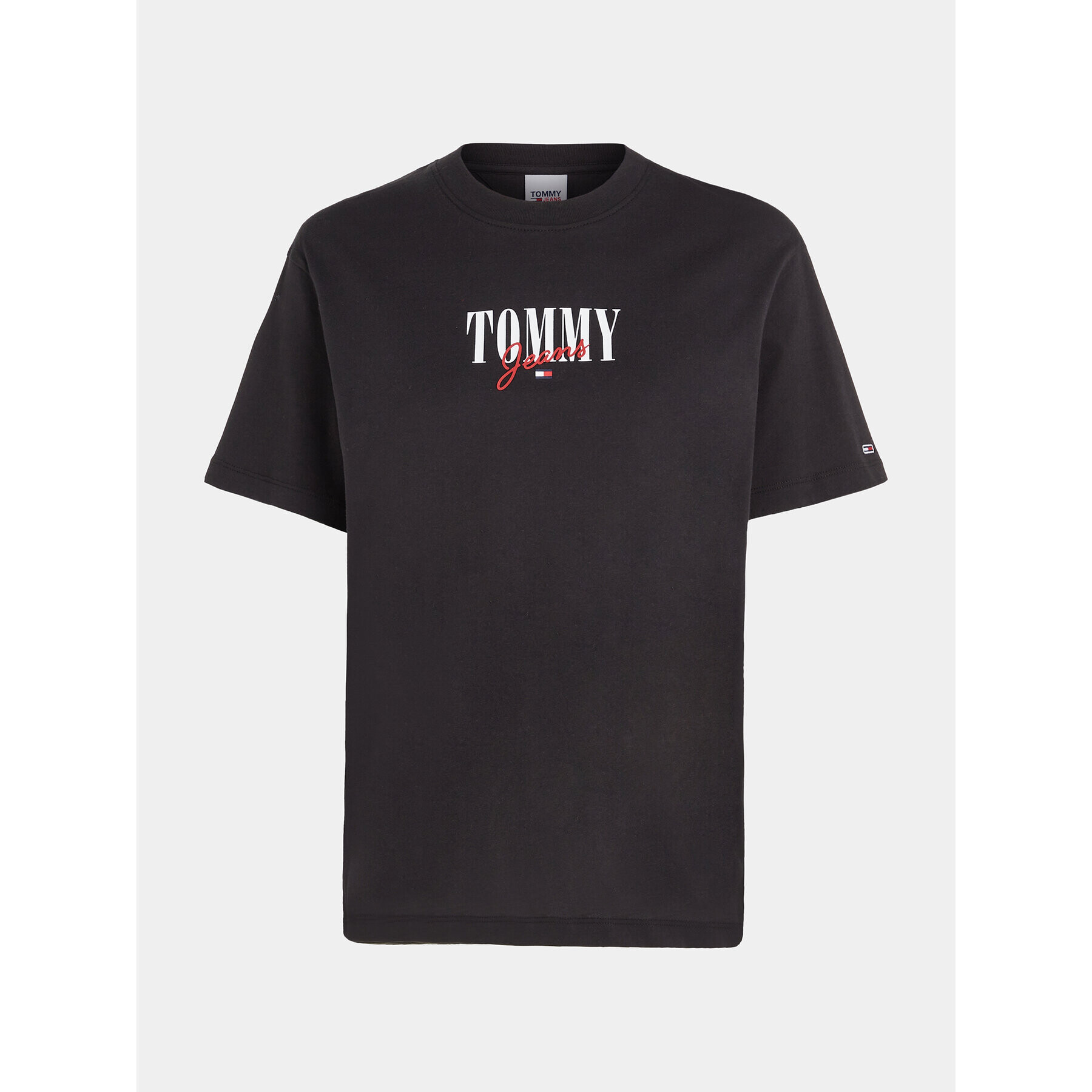 Tommy Jeans Tričko Essential Logo DW0DW16441 Čierna Relaxed Fit - Pepit.sk