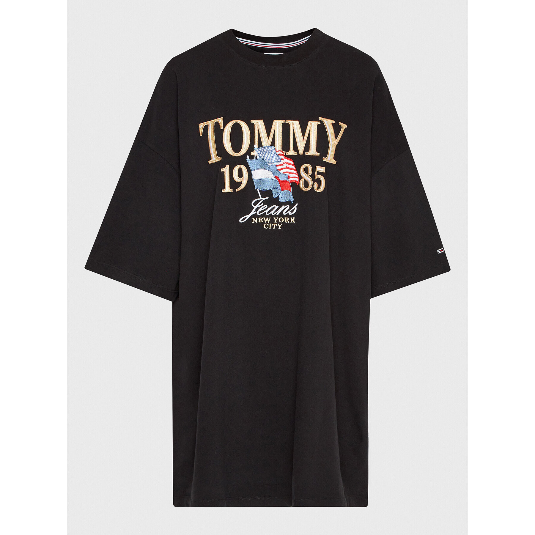 Tommy Jeans Tričko Luxe DW0DW15087 Čierna Regular Fit - Pepit.sk