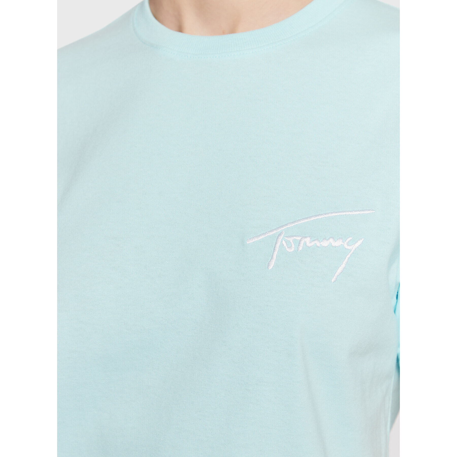 Tommy Jeans Tričko Signature DW0DW12940 Modrá Relaxed Fit - Pepit.sk